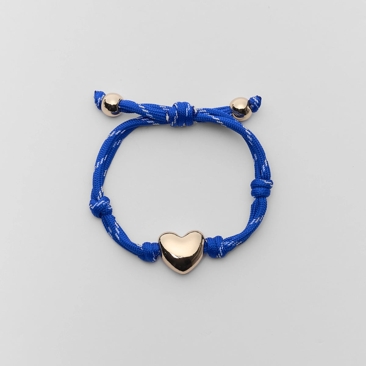 Blue Paracord Heart Charm Bracelet | Avara | Avara