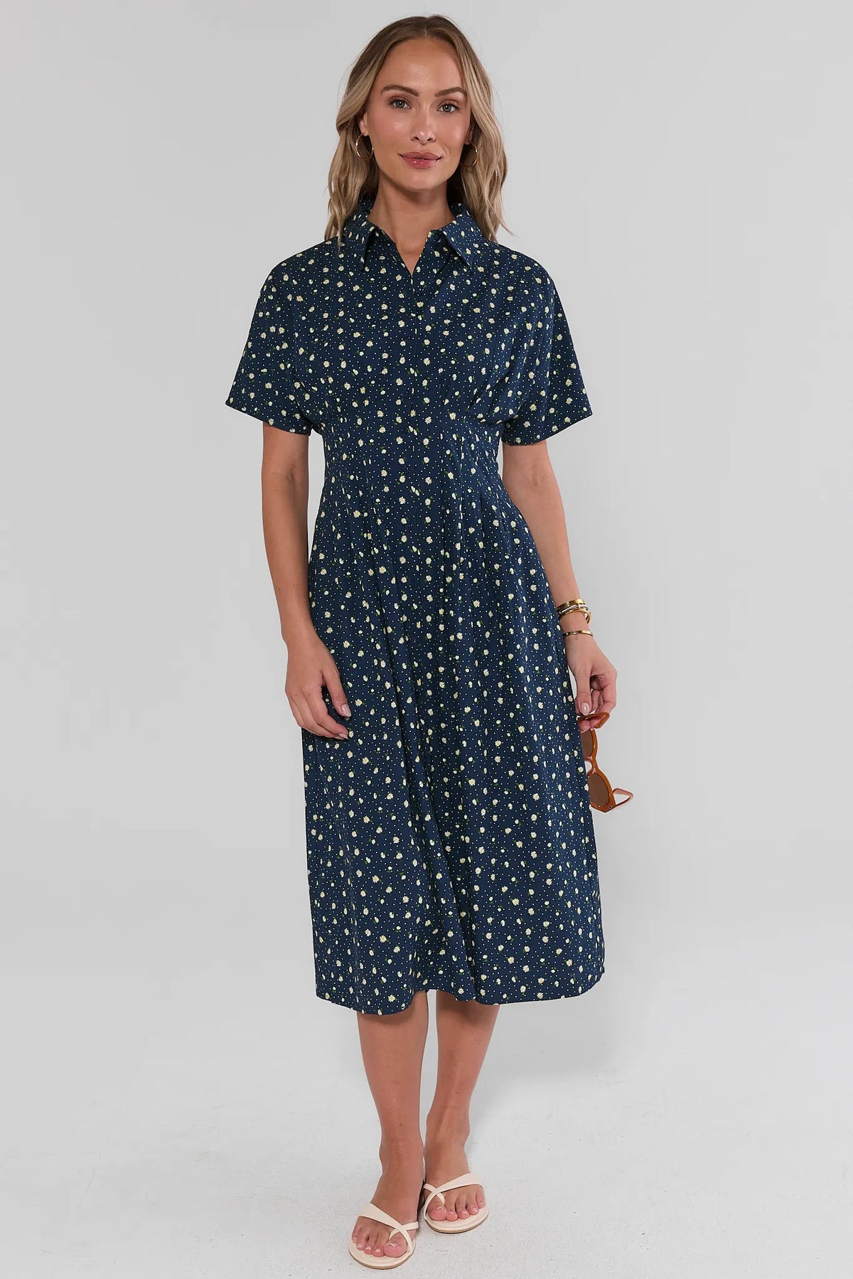 Navy Floral Maxi Dress | Avara | Avara