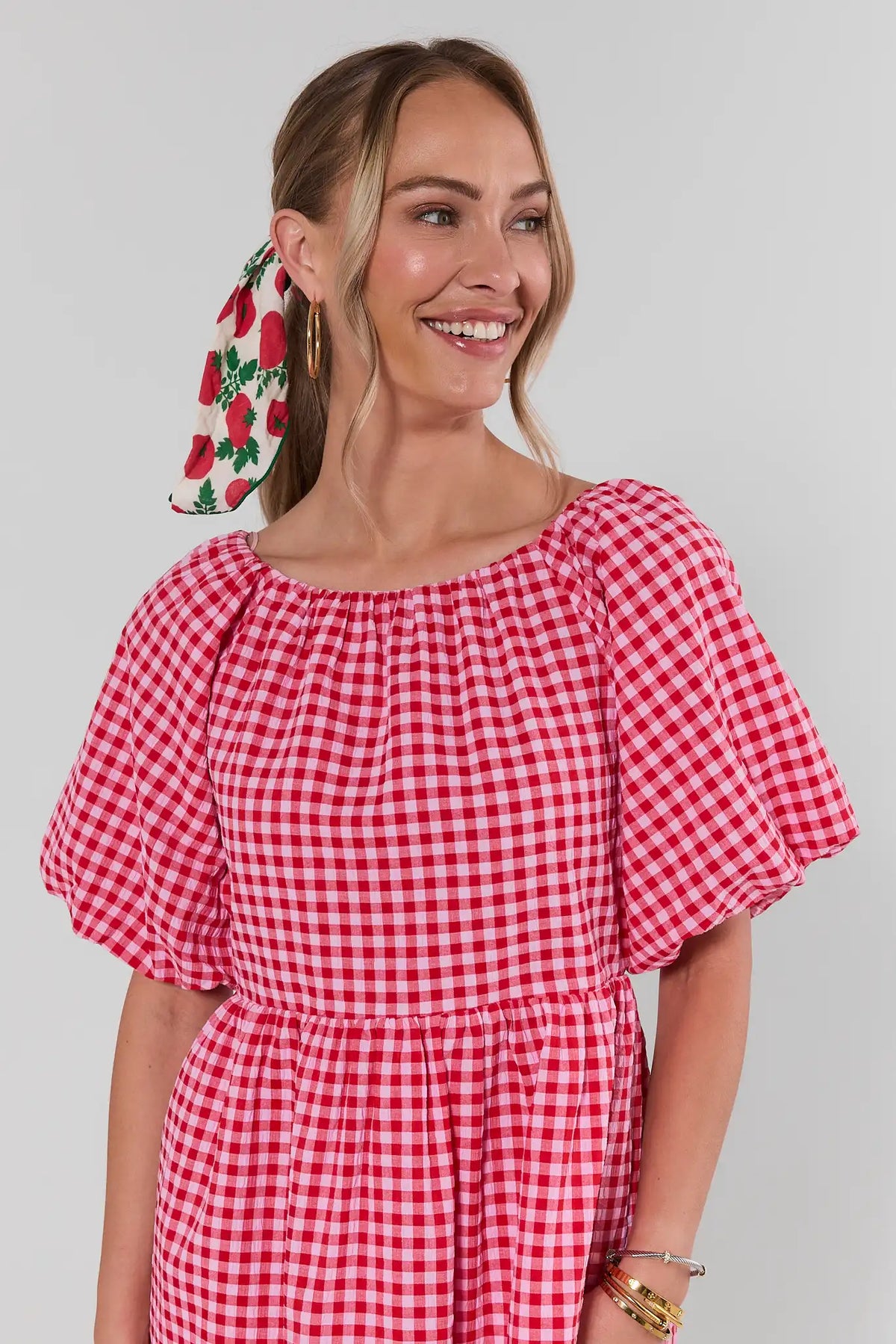 gingham dress women Red Boat Neck Short | Women's Clothing The non Material:Silk moms gifts Designer Royal Blue and