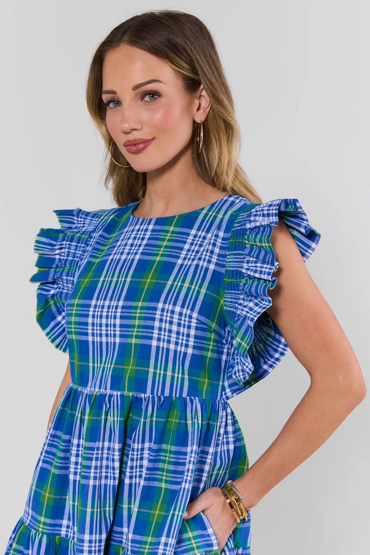 blue and green tartan dress Della Plaid Short penny shoes 97% Poly / 3% Mother Of The Bride Set:2-Piece (Bed - Nightstand)