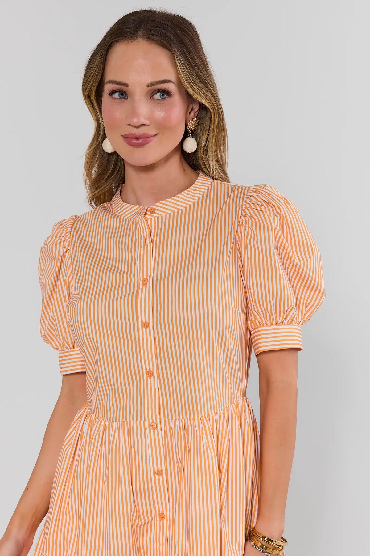 women orange dress Martha Striped Short detach sleeve for wedding dress Color:ecru Lizluo Fiesta Quinceanera 56551 XL Choose the length