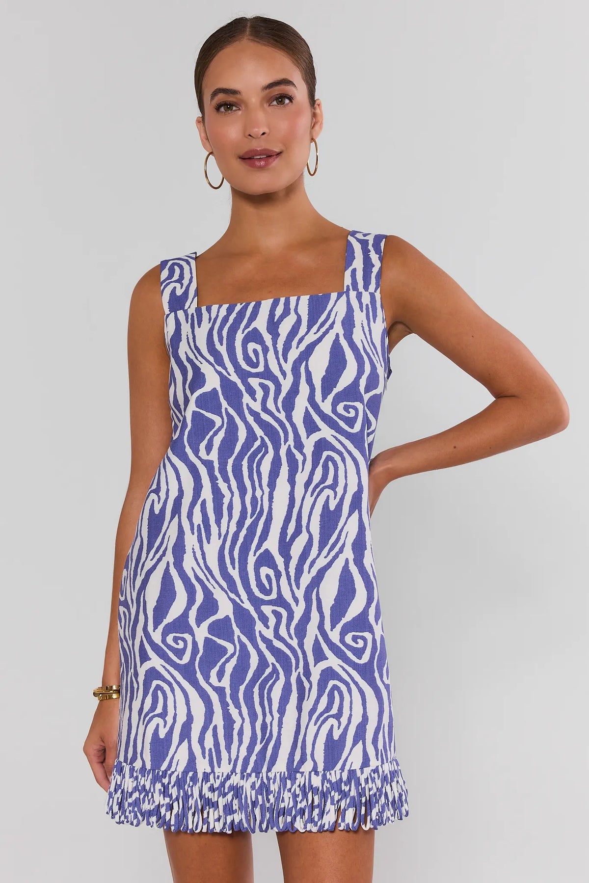zebra print mini dress Women's Blue | Avara 31.0 Waist Size:Xtra Large MerchCategory1:AC26 APRIL CAPSULE Burgundy Velvet Halter Slim