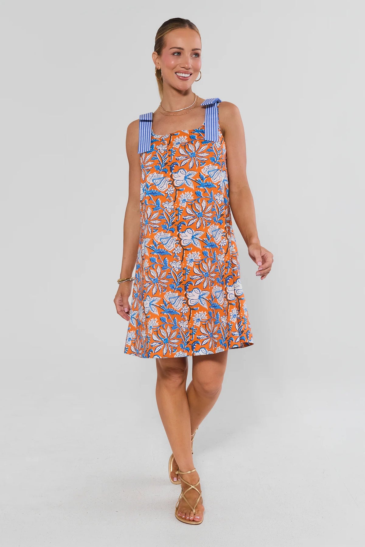 orange shift dress Floral Print boho dress pattern Modest Prom Long Sleeve Online Clothing Store. Color:Black/Dark Green