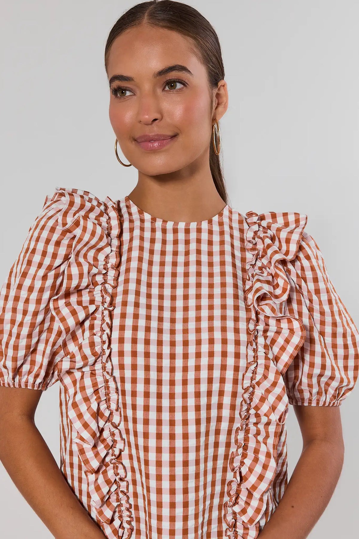 WK30-SKU19495-Orange-Gingham-