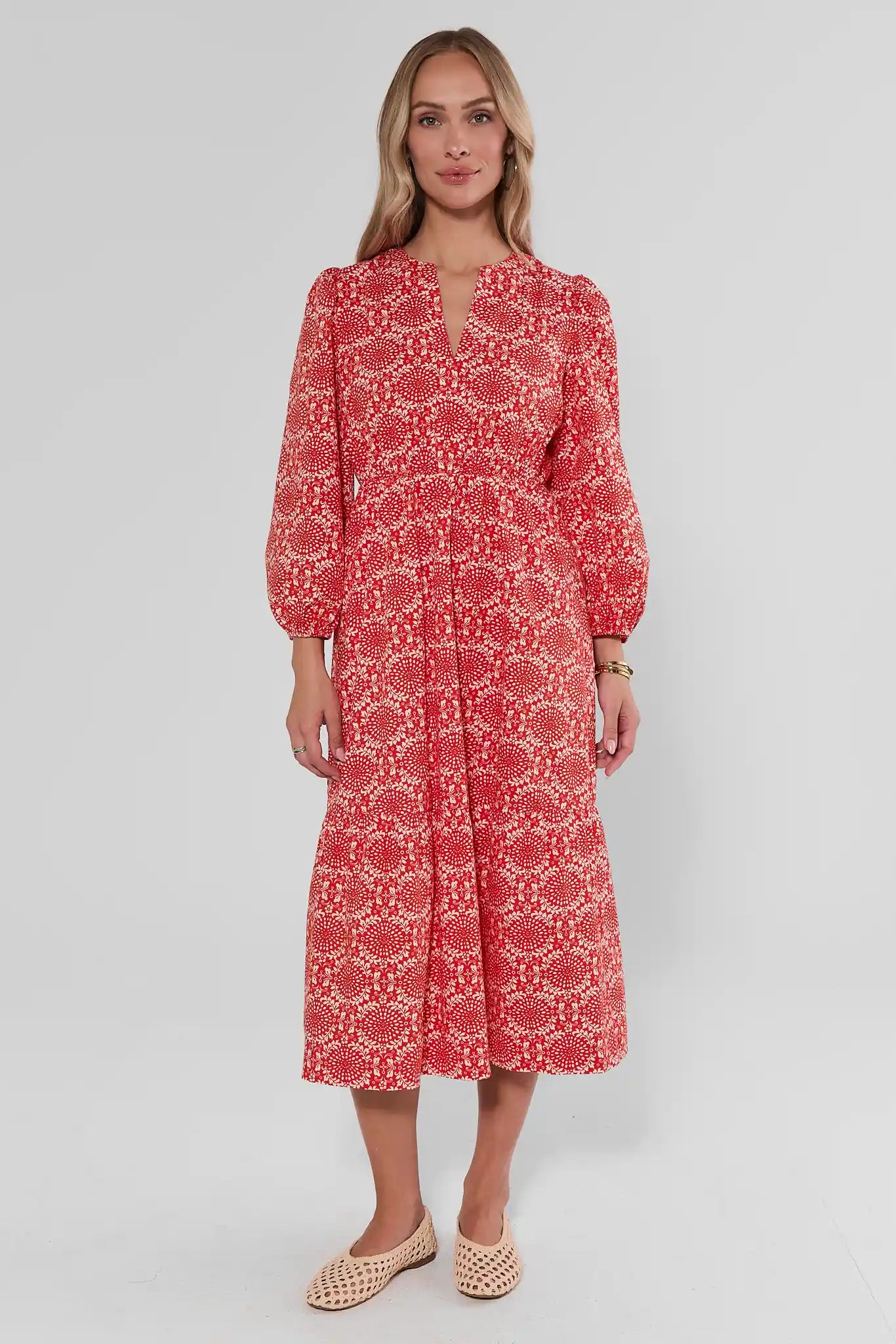 Hailey Poppy Printed Midi Dress