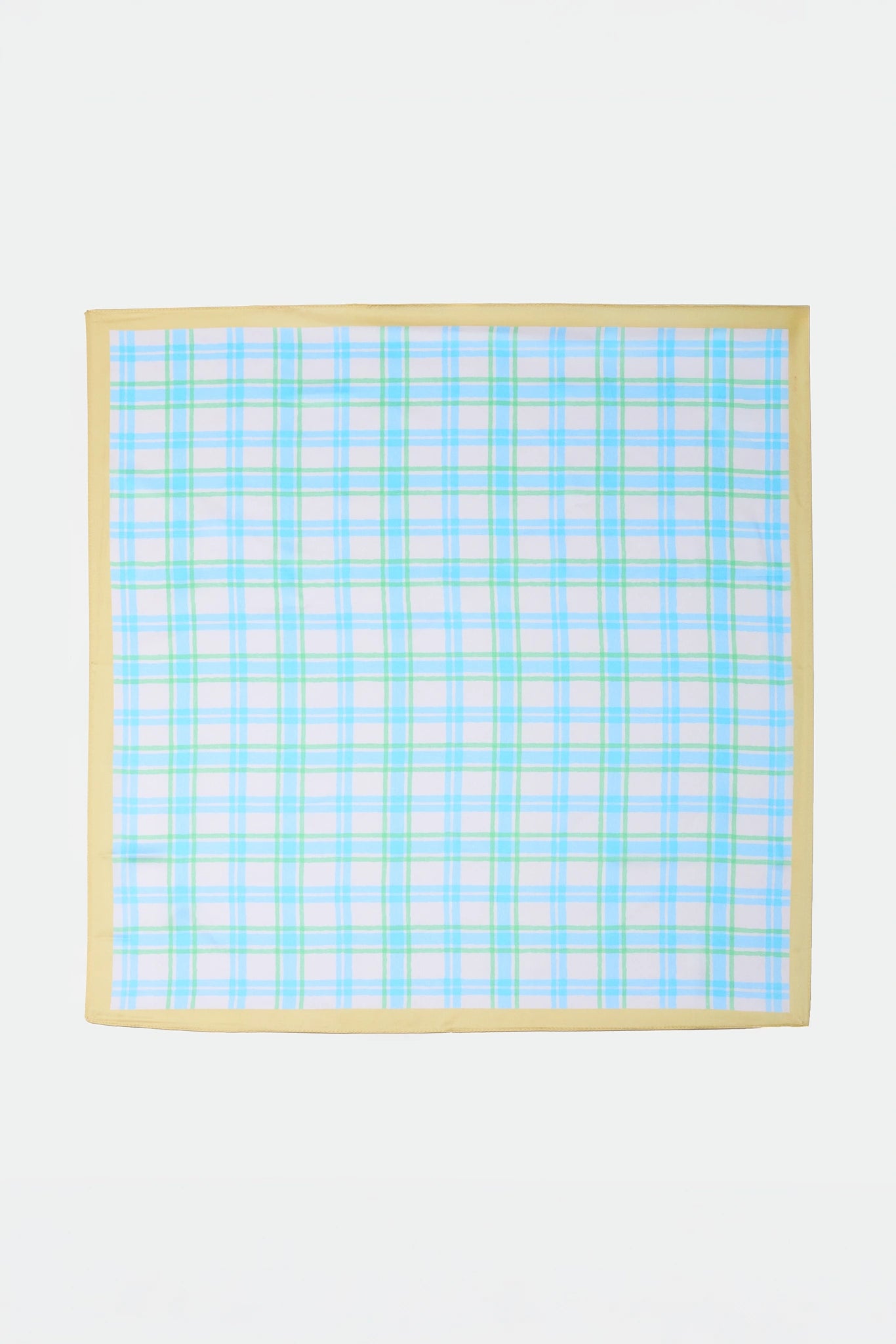 Blue Plaid Scarf