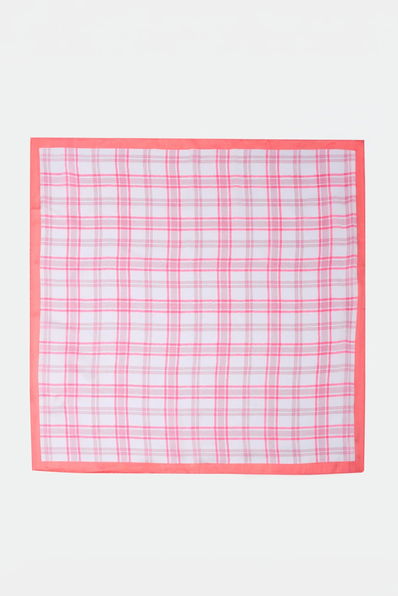Pink Plaid Scarf
