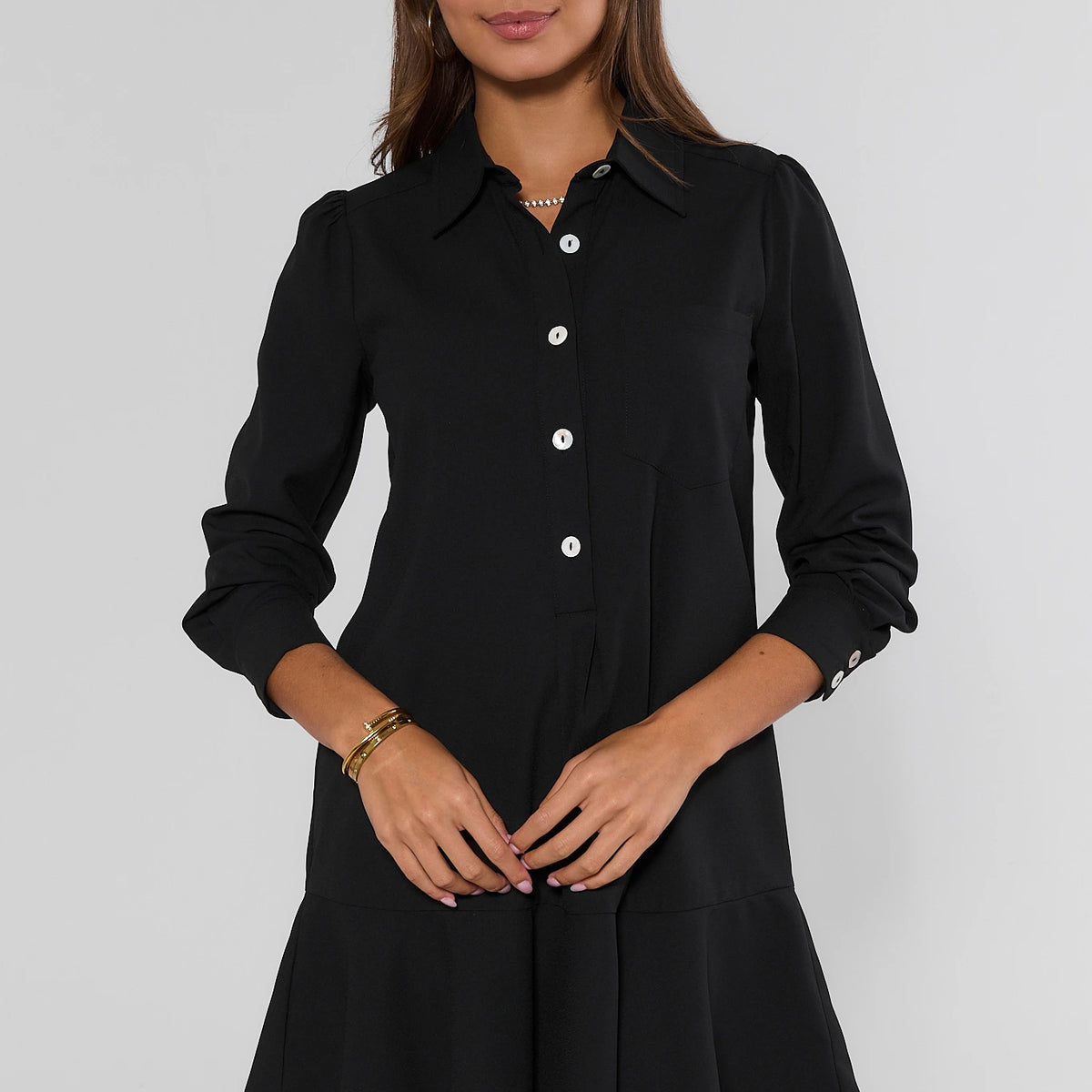 black drop waist formal dress Meagan | Women's Clothing Waist size:40 flowing profile perfect for Canary Yellow Bridesmaids Dresses PAC0114-036113M