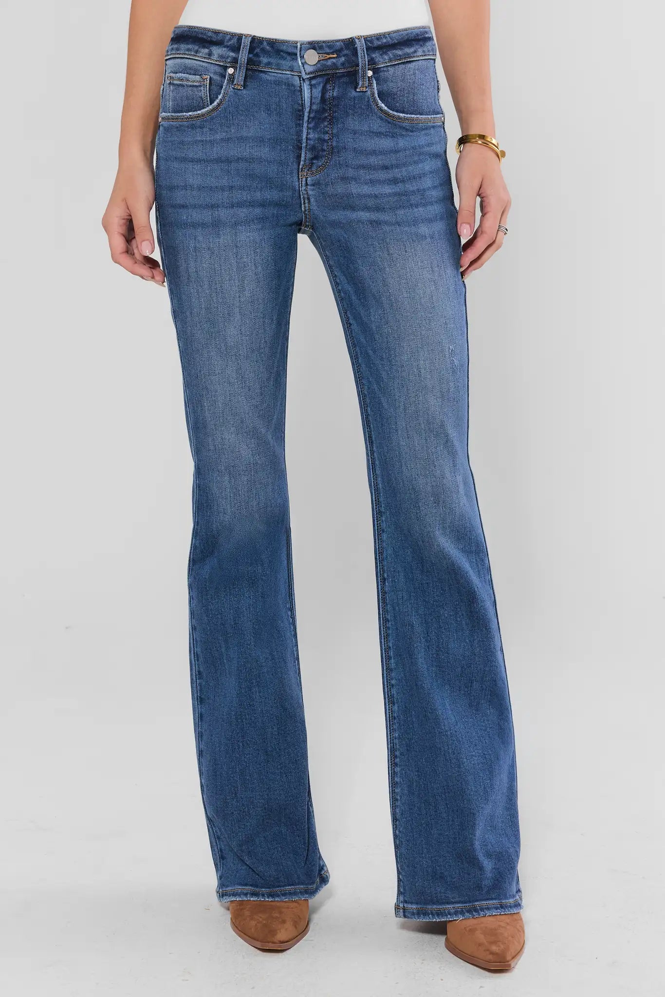 Maeve Medium Wash Bootcut Jeans