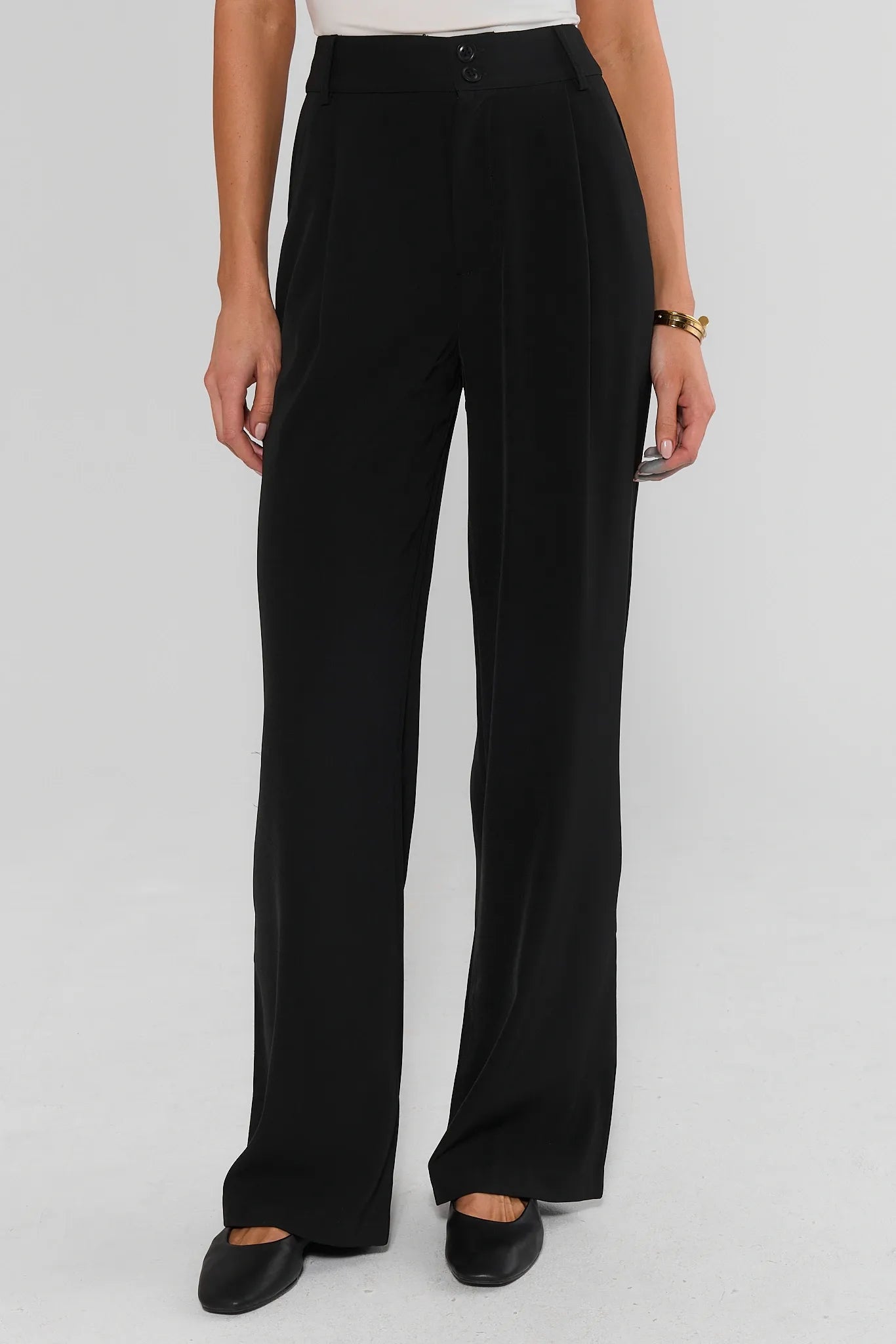 Antoinette Black Wide Leg Pants