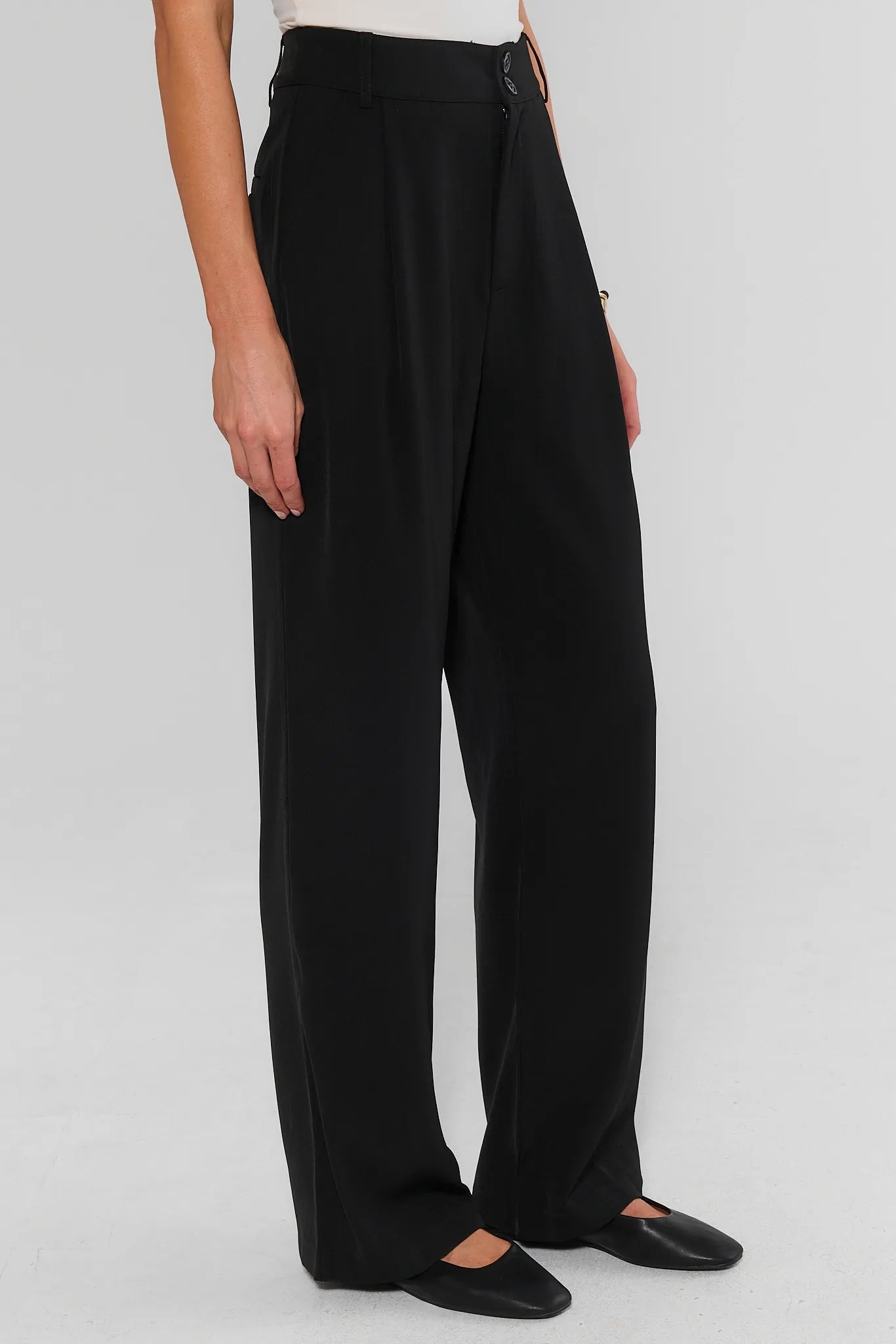 Antoinette Black Wide Leg Pants