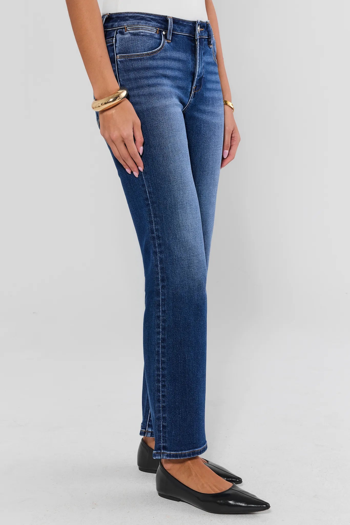 Becca Medium Wash Kick Flare Jeans