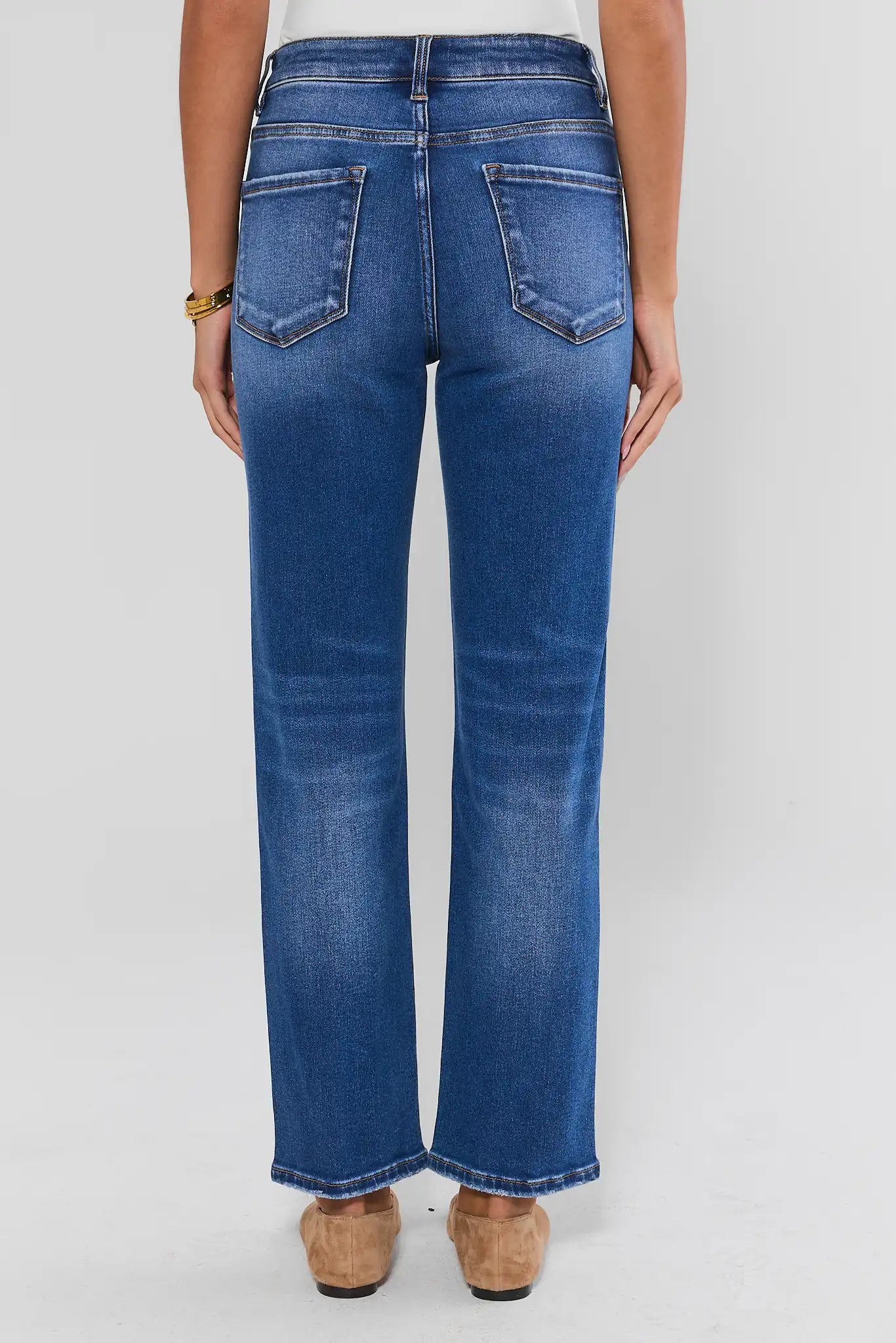 Leah Medium Wash Straight Leg Jeans