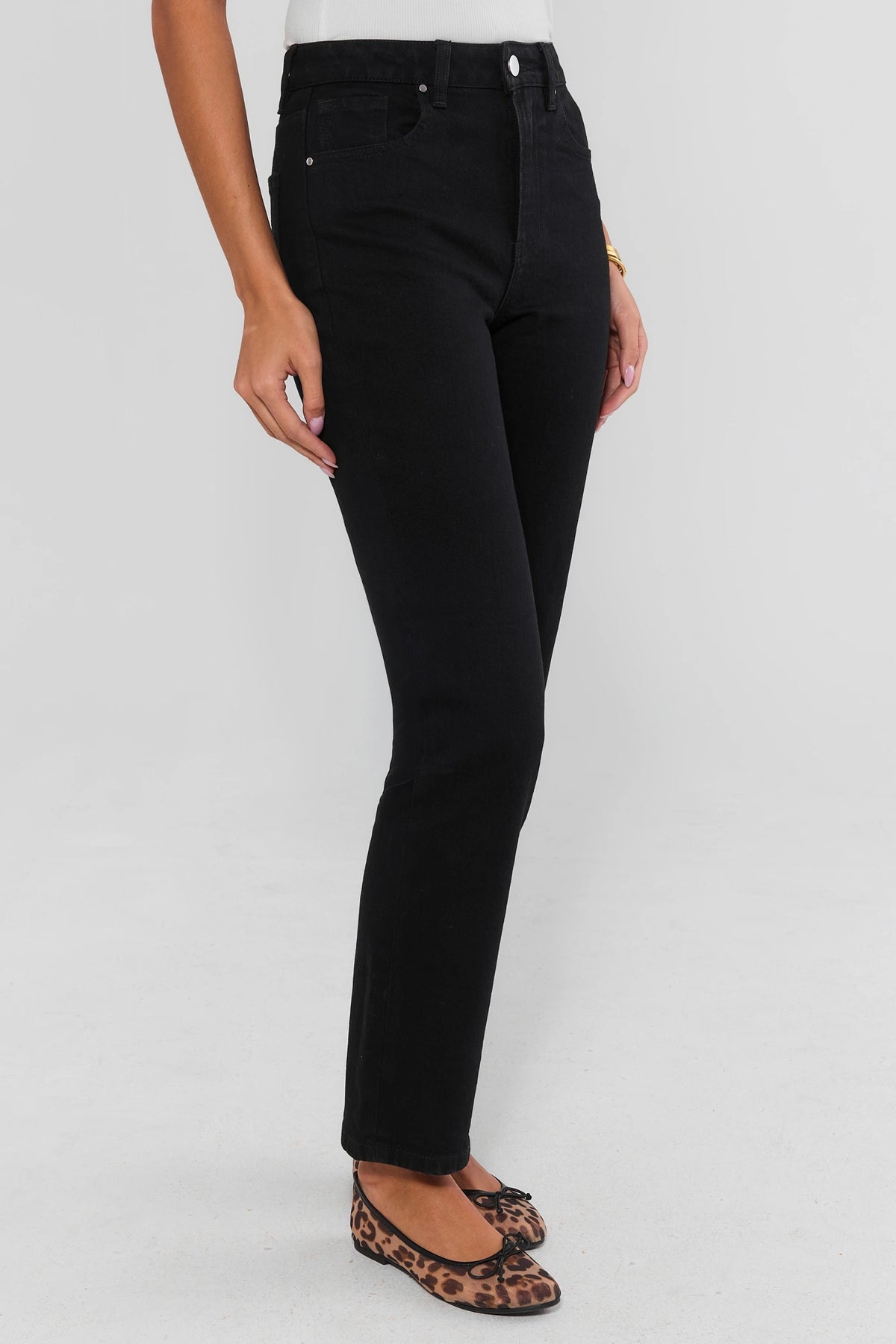 Molly Black Straight Leg Jeans