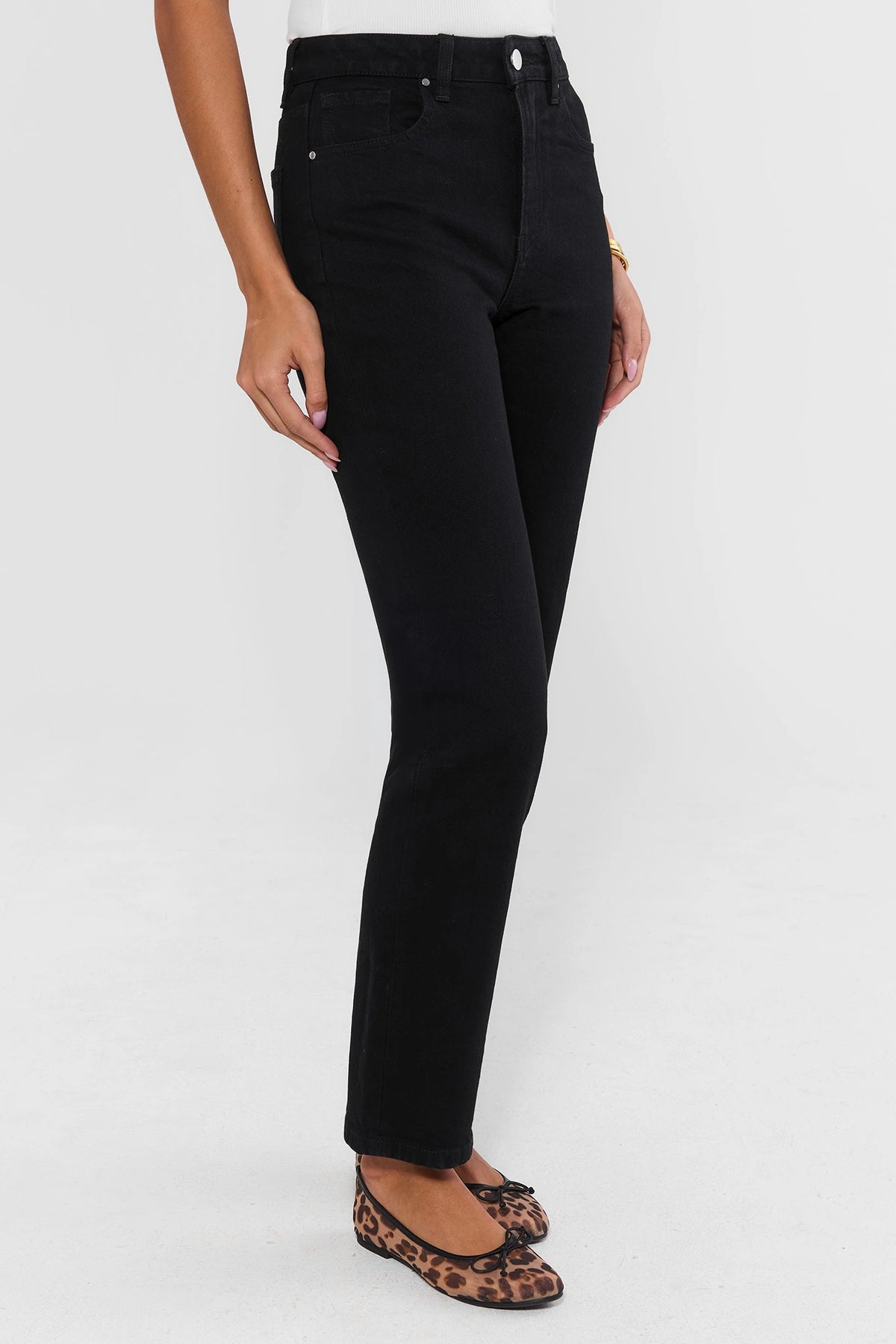 Molly Black Straight Leg Jeans