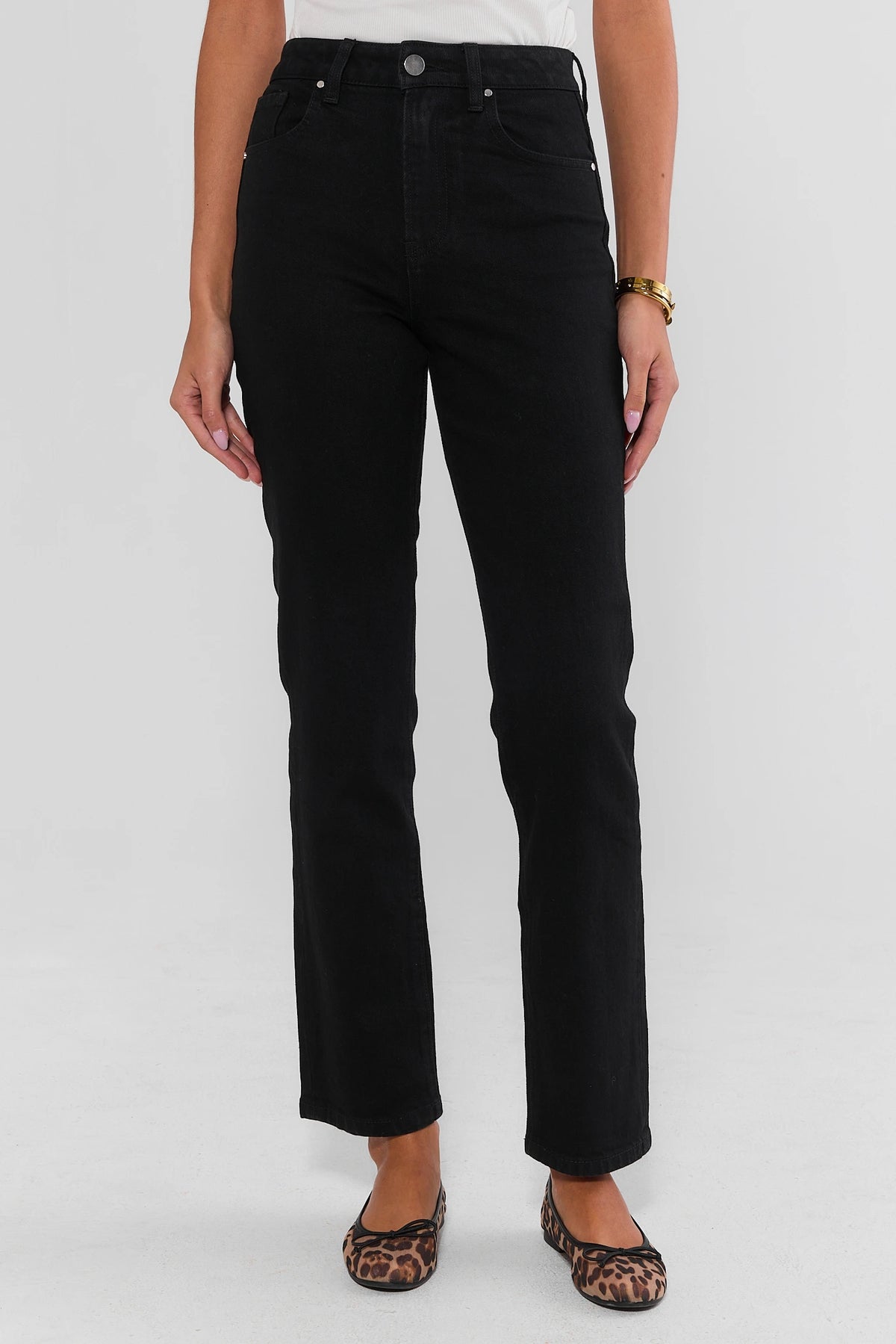 Molly Black Straight Leg Jeans