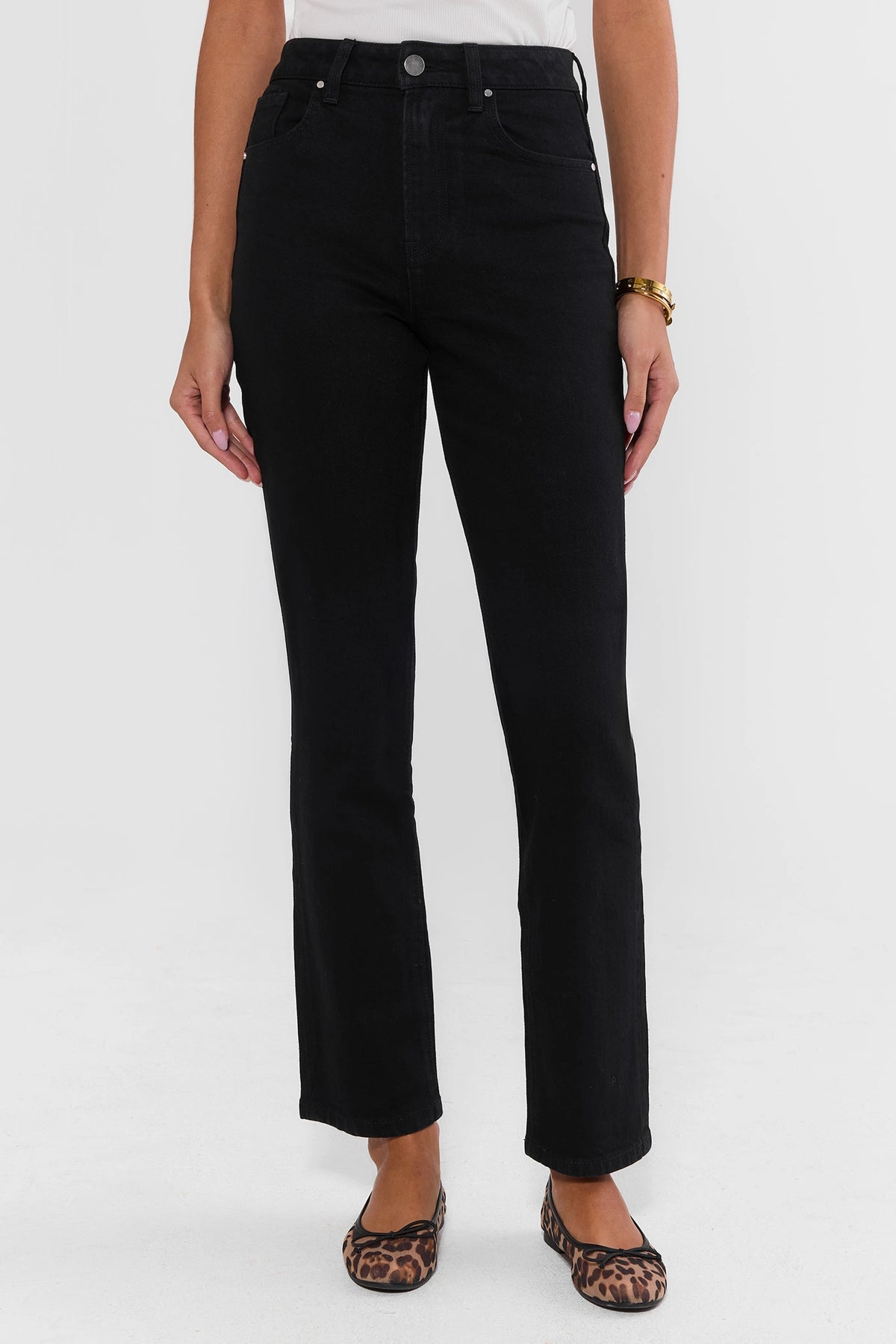 Molly Black Straight Leg Jeans