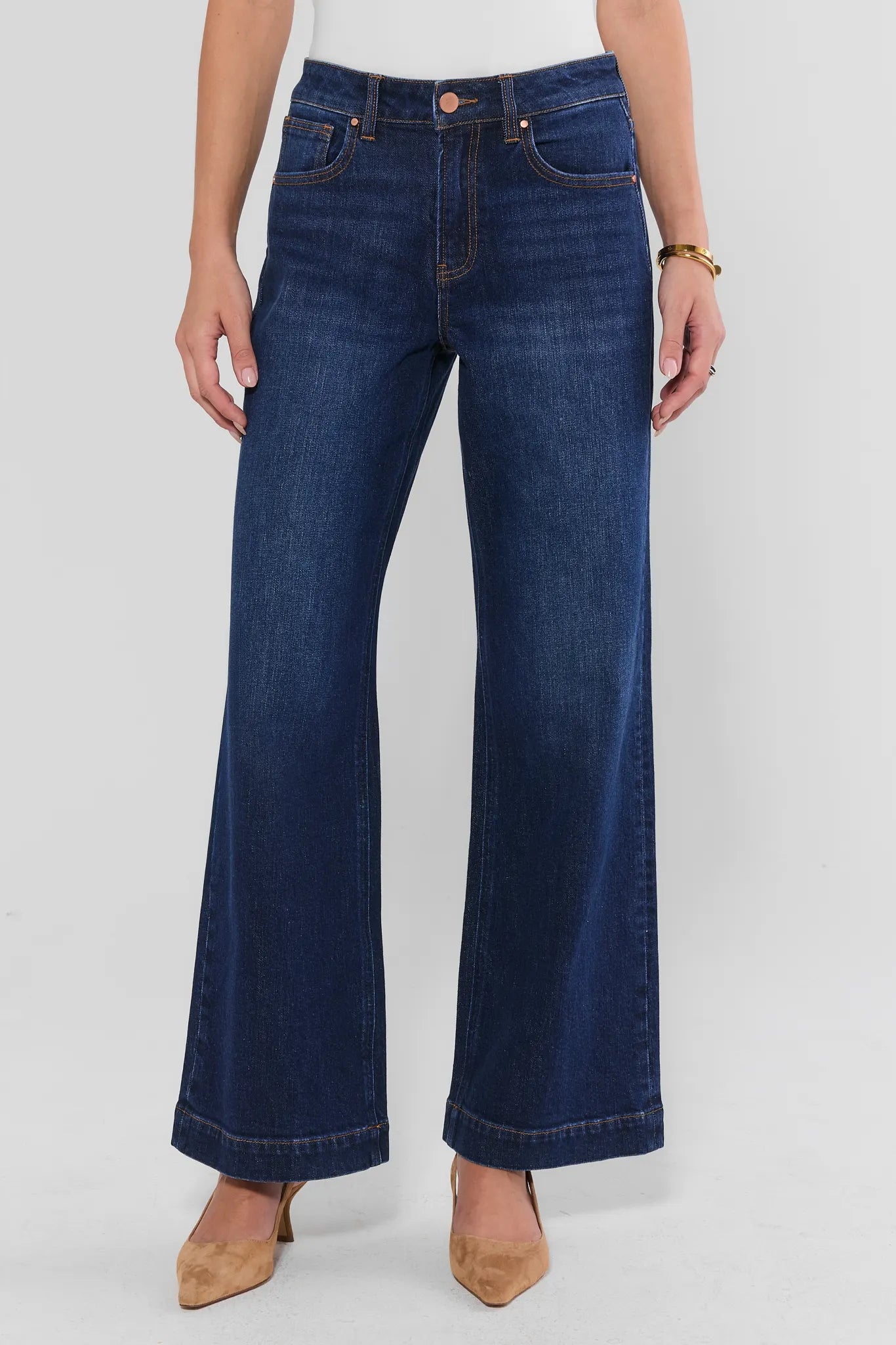 Kayla Dark Wash Wide Leg Jeans