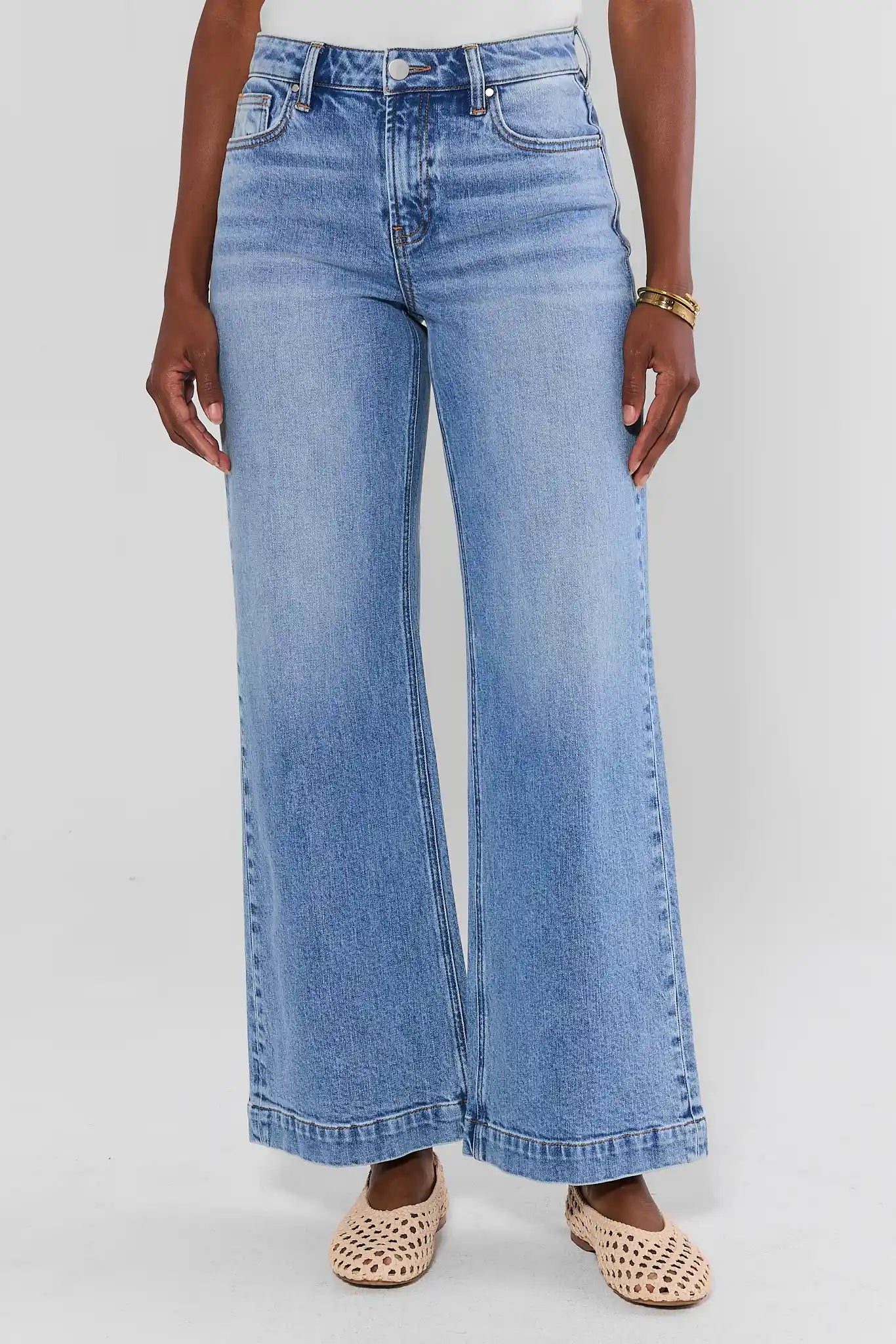 Kayla Medium Wash Wide Leg Jeans