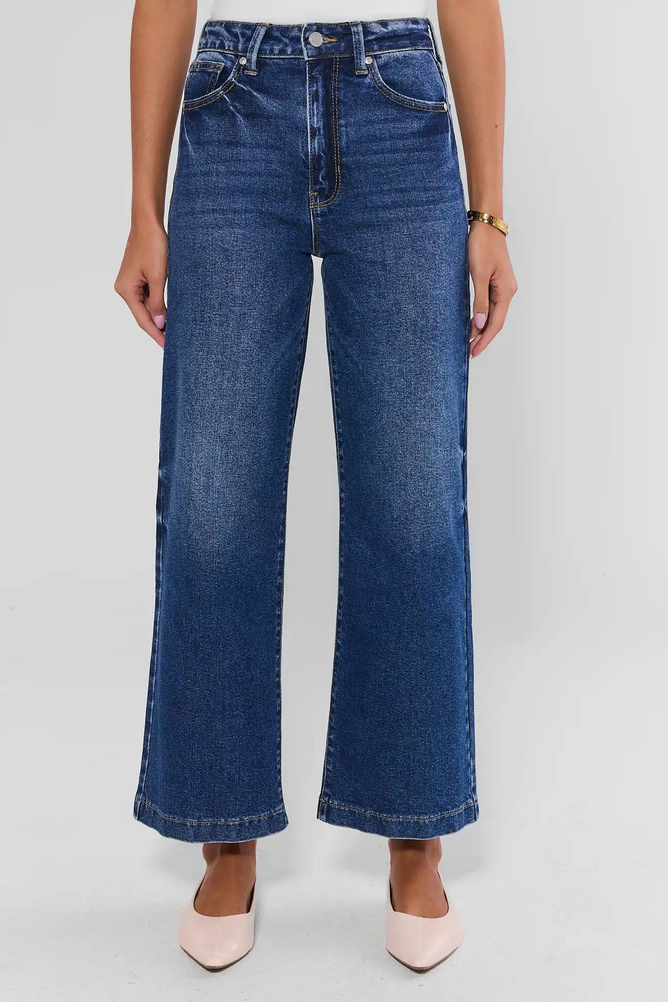 Kimberly Medium Wash Wide Leg Jeans