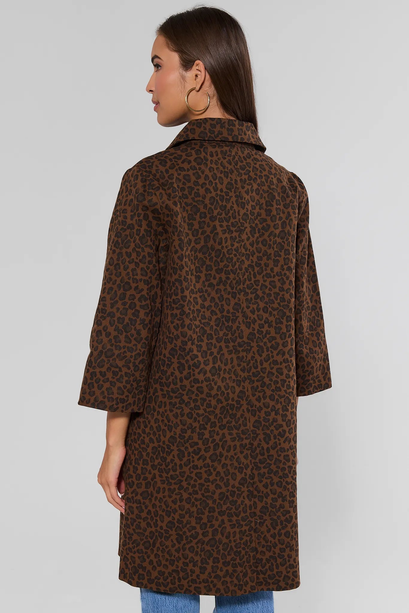 Brown Leopard Print Coat