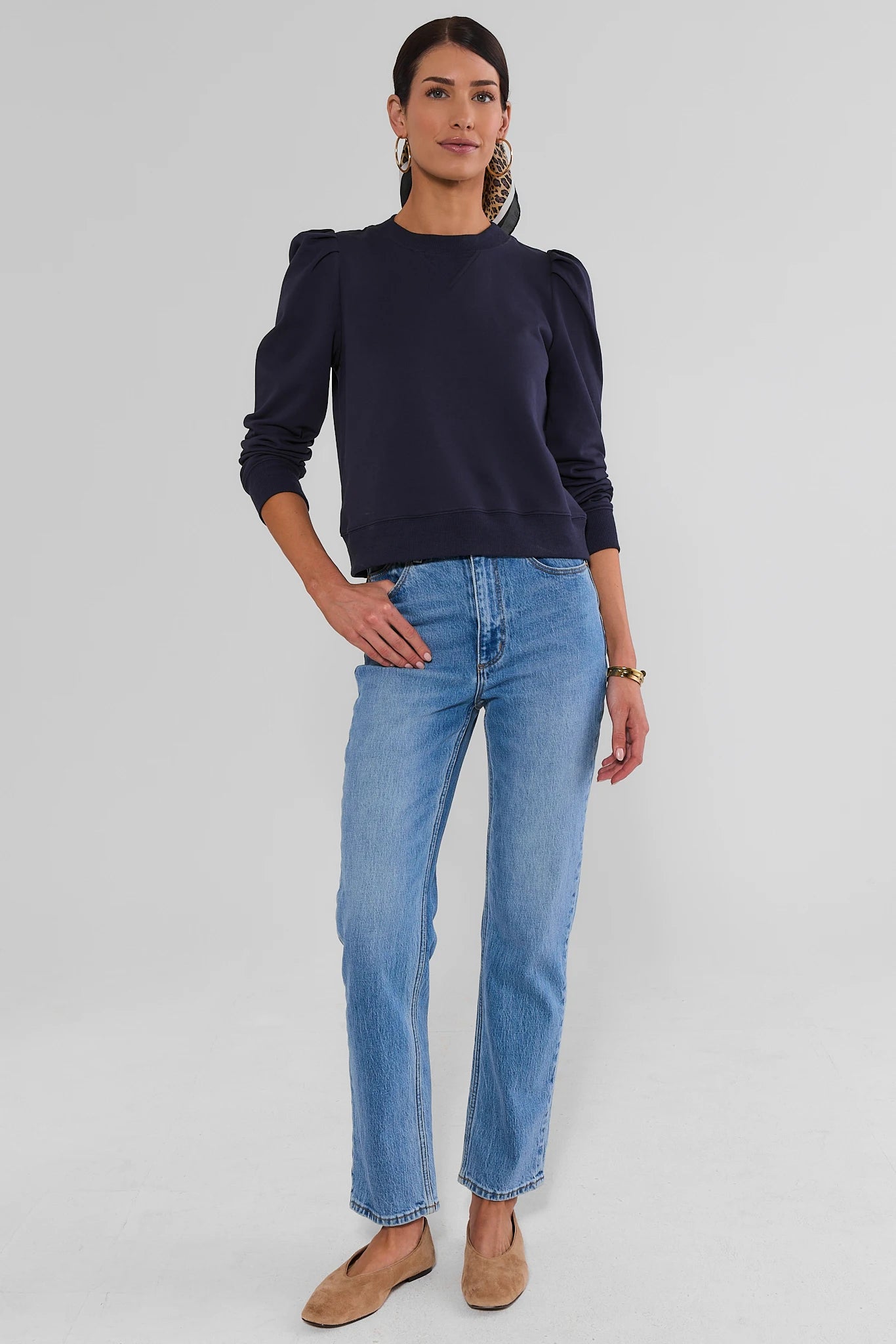 Navy Knit Crewneck