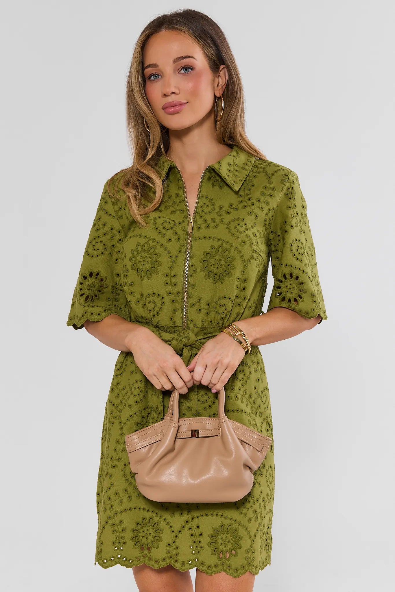 Tan Slouchy Crossbody Bag