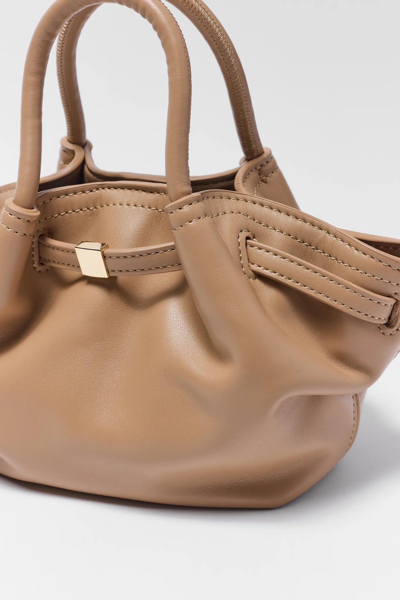 Tan Slouchy Crossbody Bag