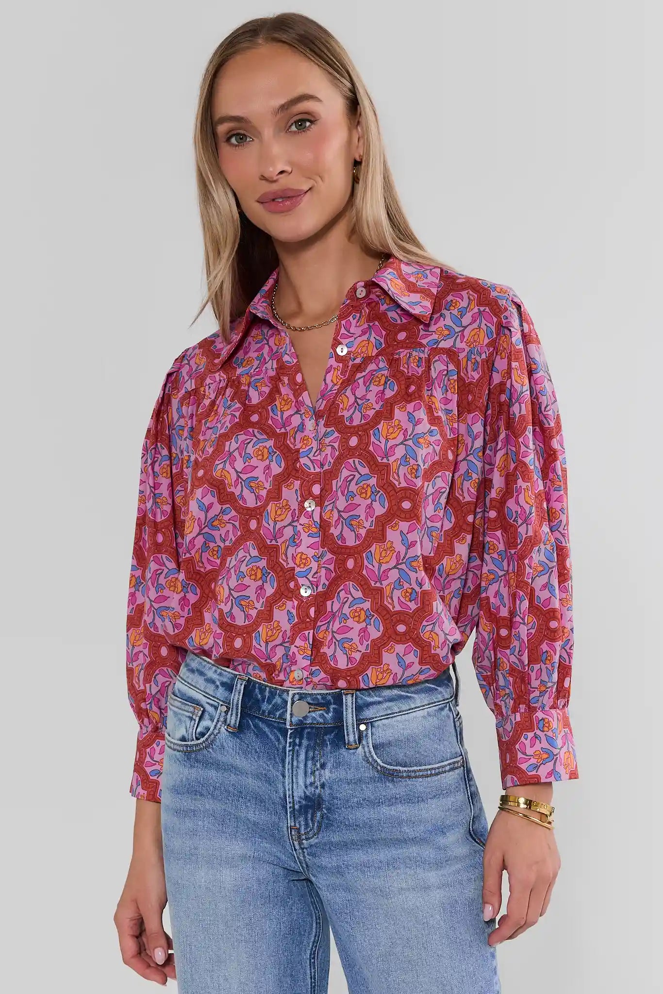 Trudy Pink Floral Top