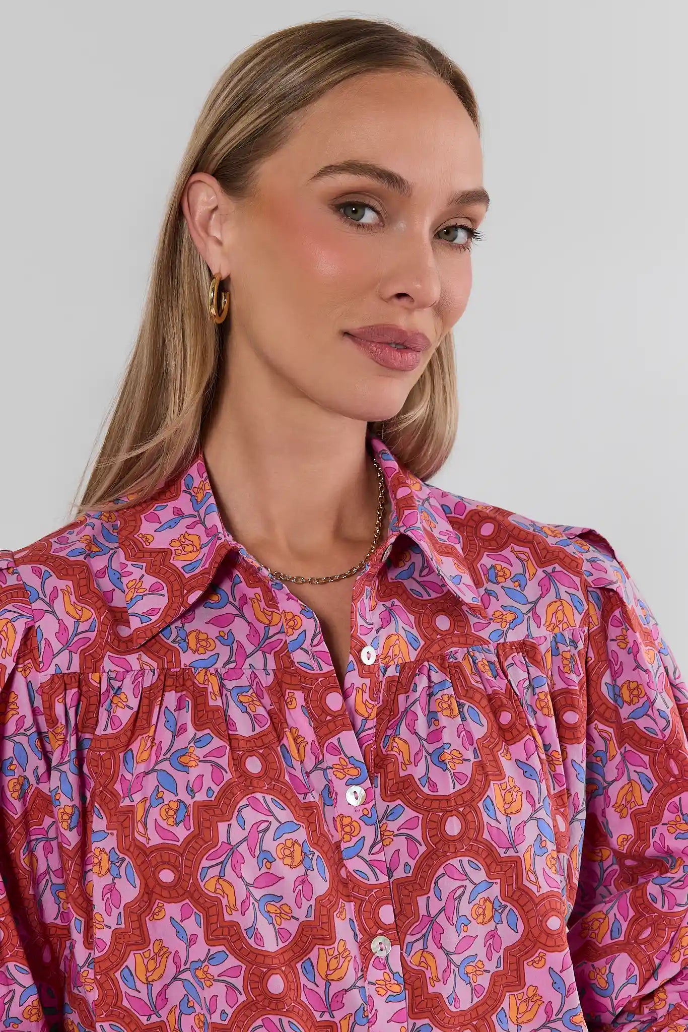 Trudy Pink Floral Top