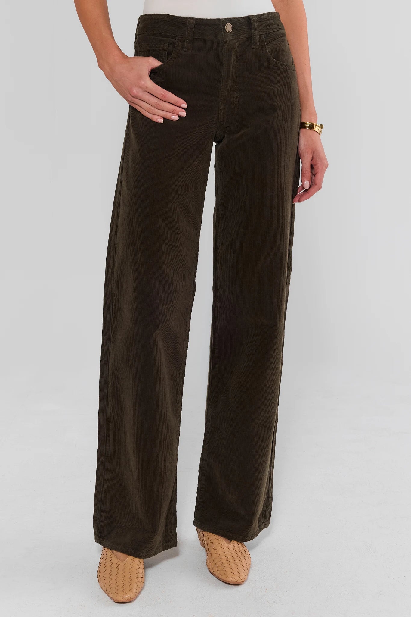 Rowan Olive Corduroy Pants