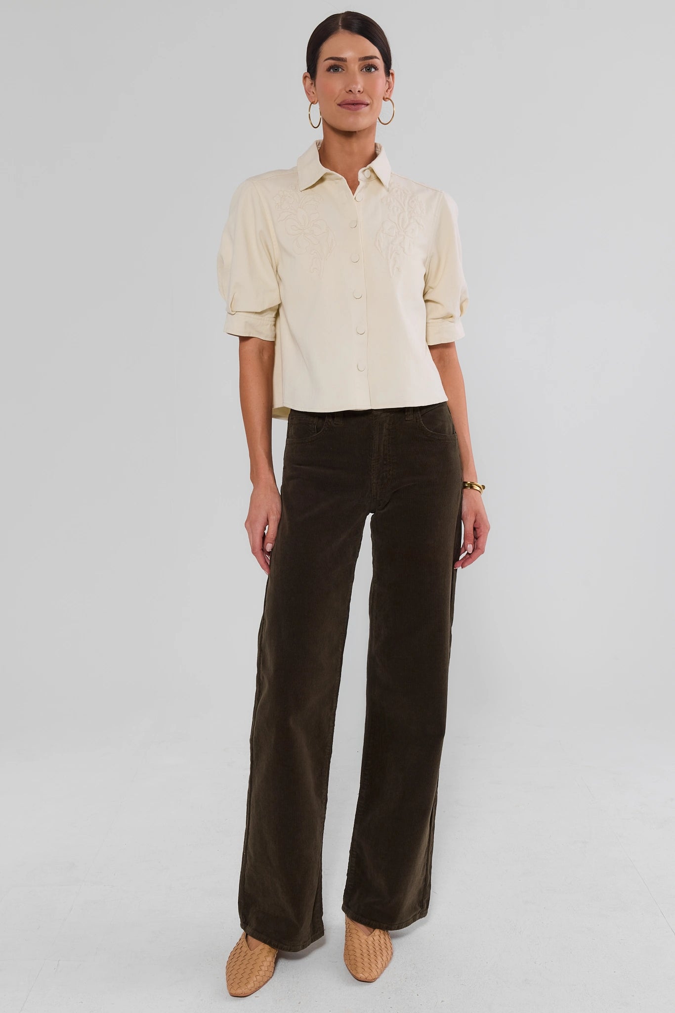 Rowan Olive Corduroy Pants