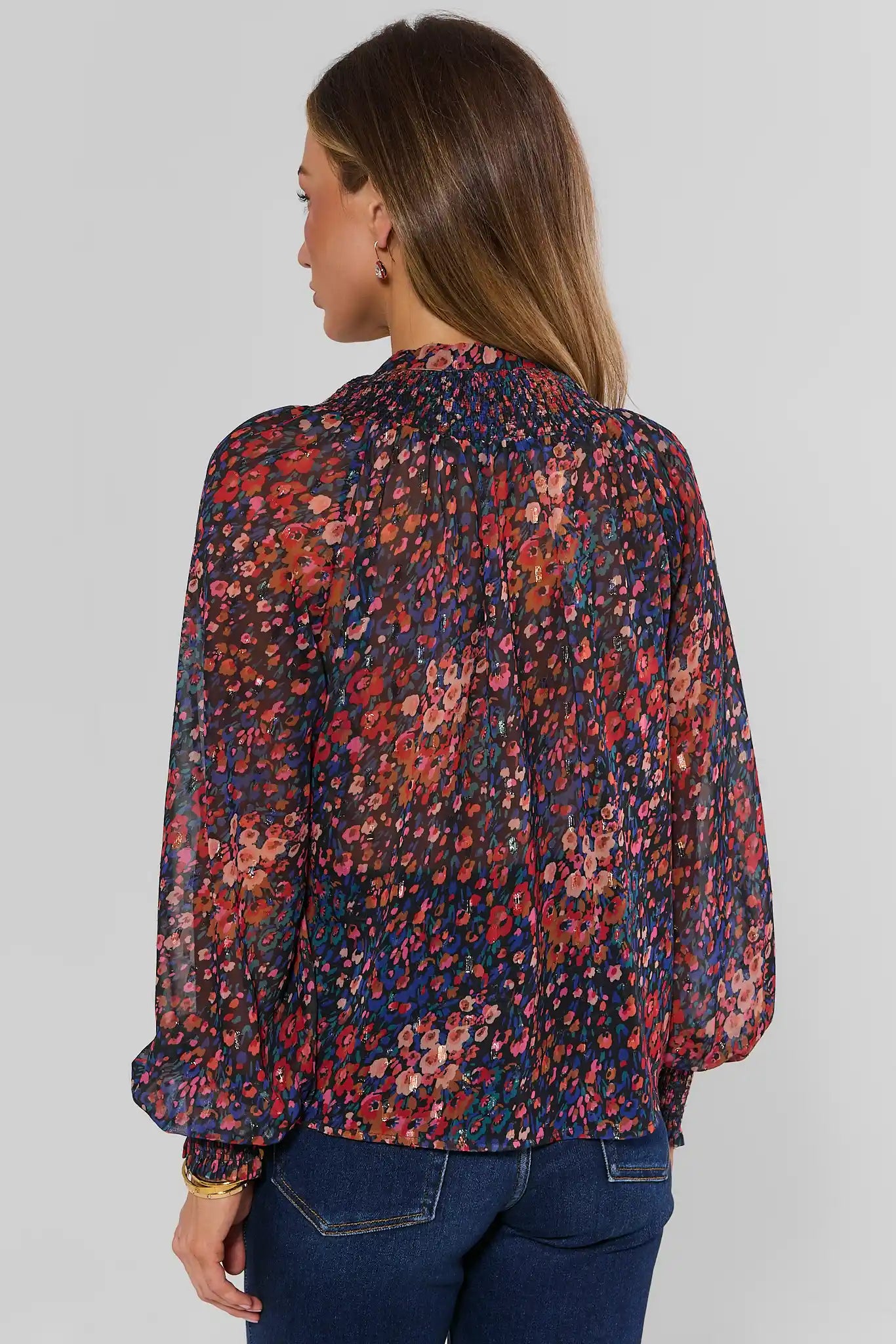 Reese Multi Printed Button Up Top