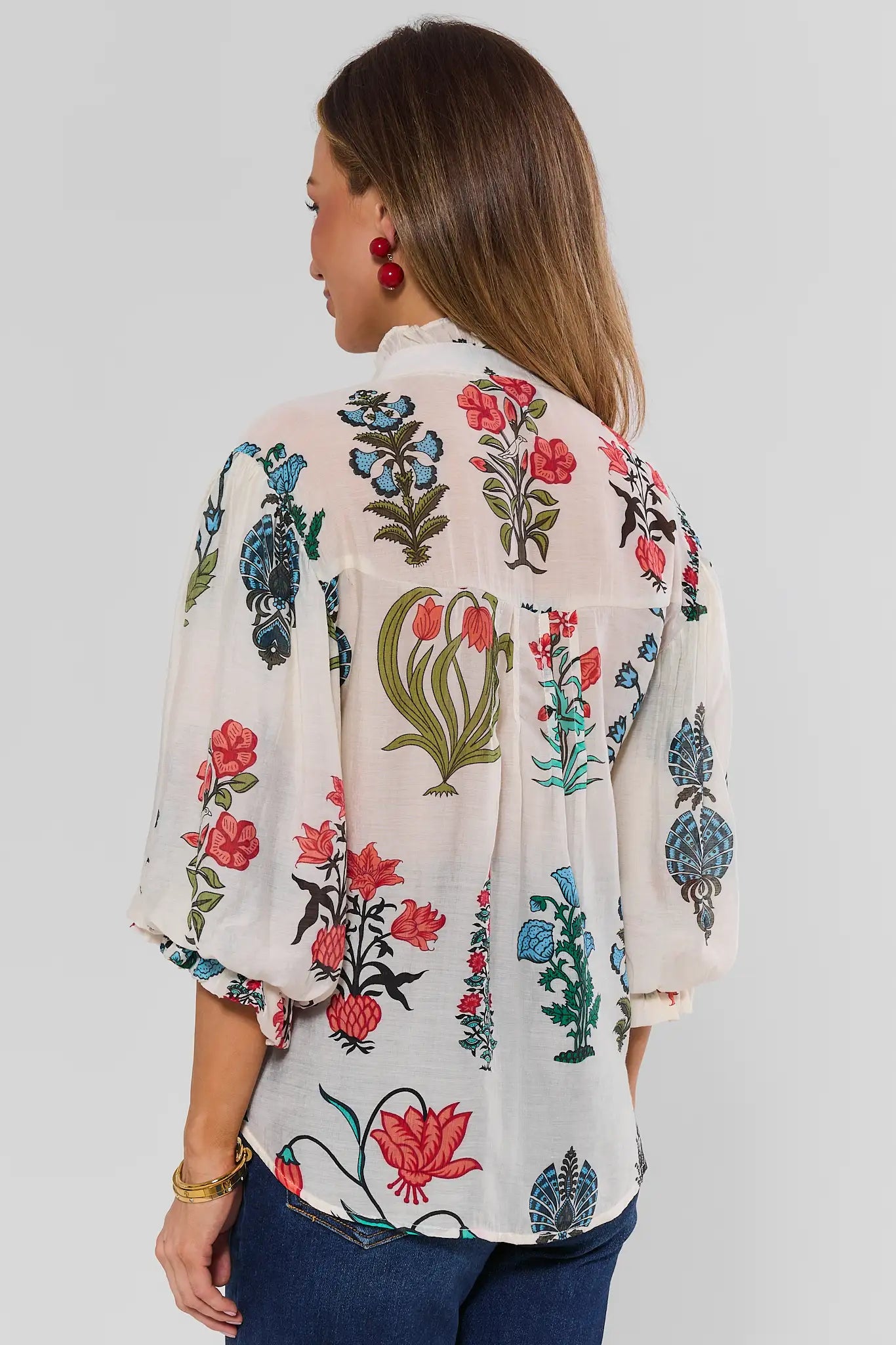 Sierra White Floral Top
