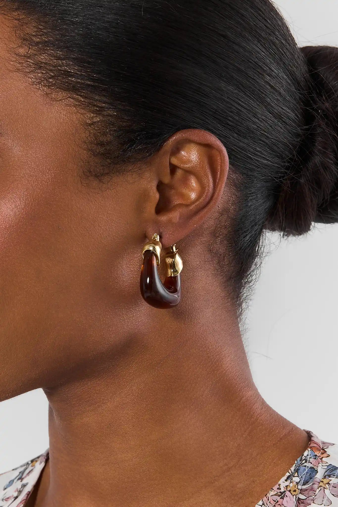 Kenley Acrylic Hoop Earrings