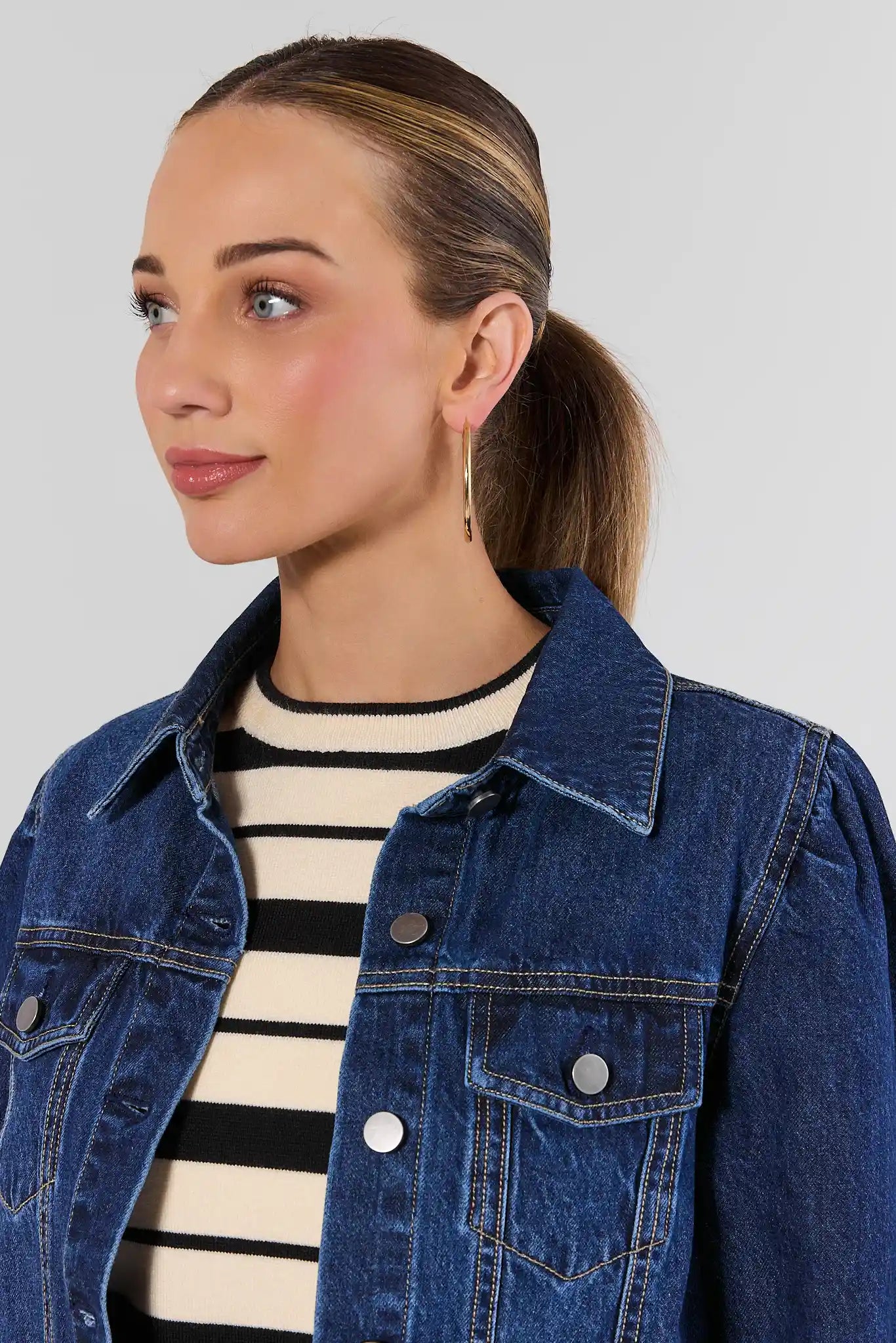 Roxanna Dark Wash Denim Jacket