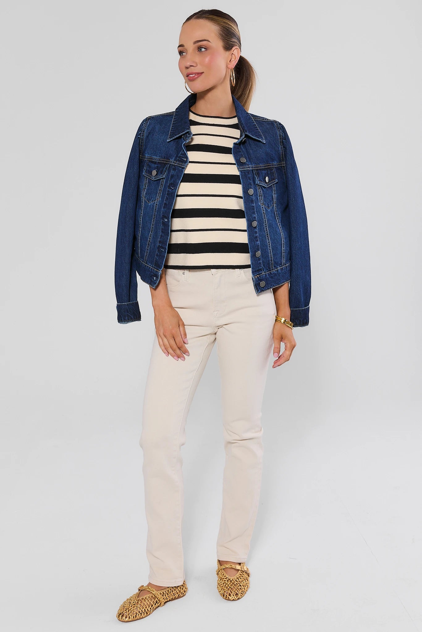 Roxanna Dark Wash Denim Jacket