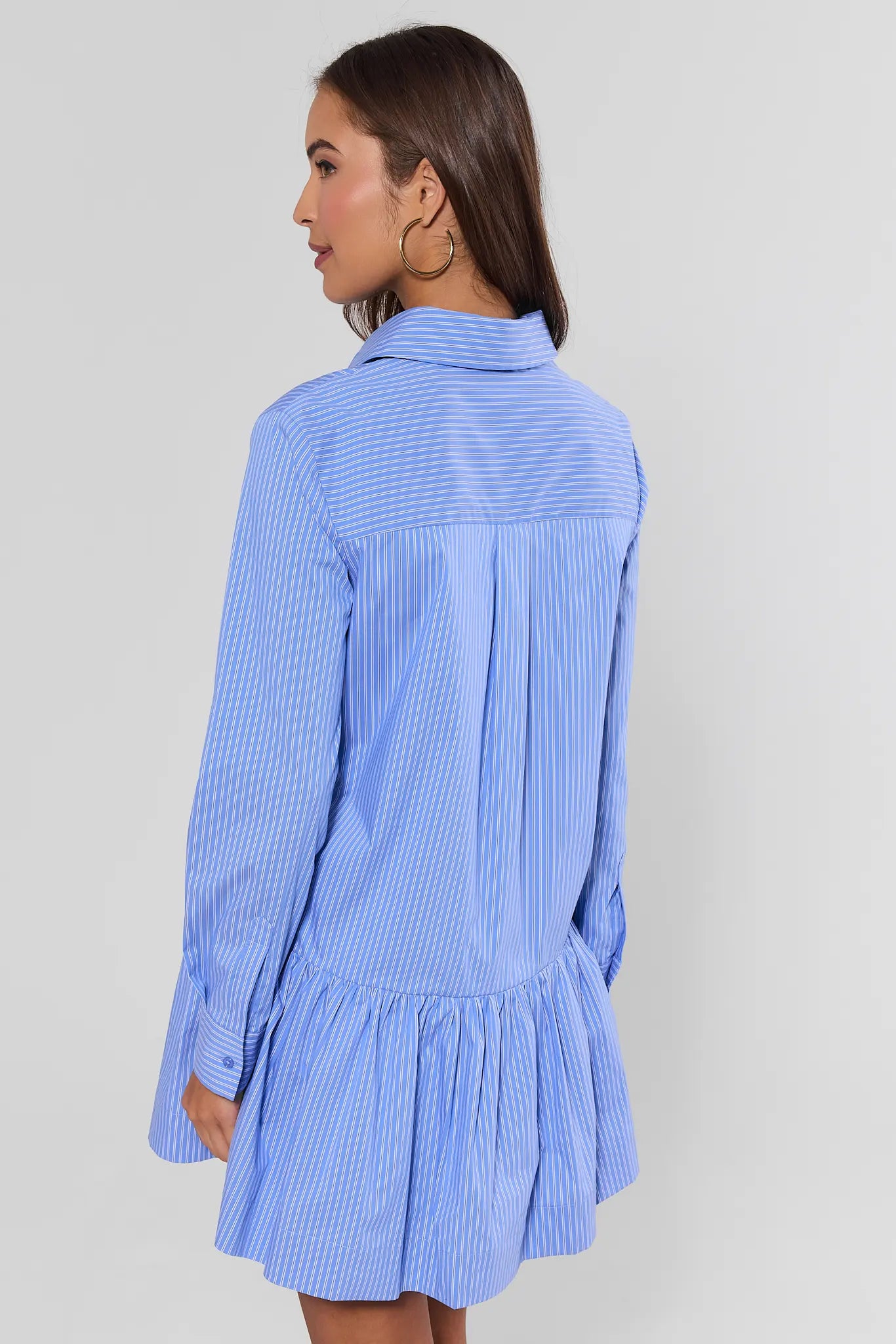 Corey Blue Stripe Short Dress