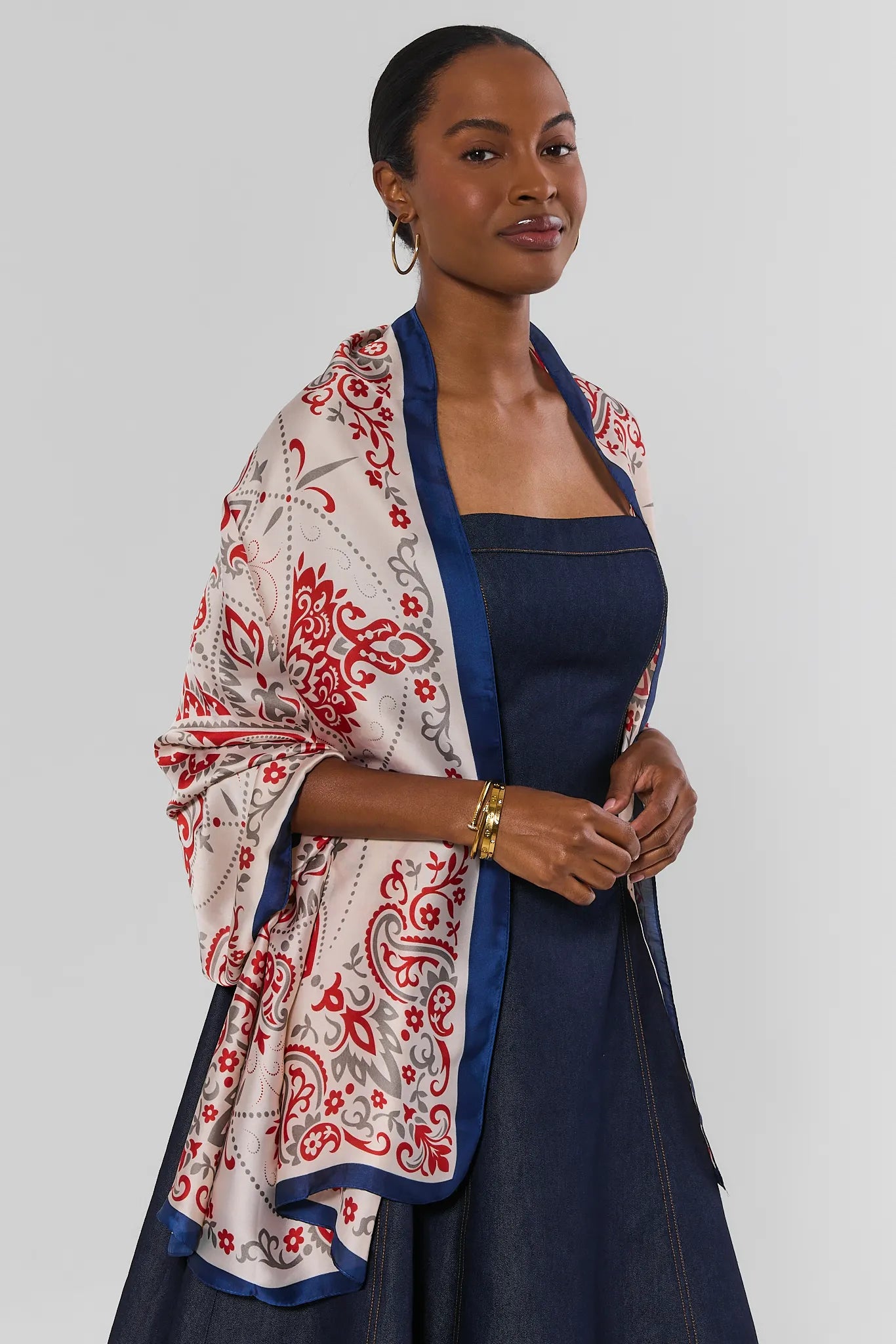 Ivory Printed Wrap