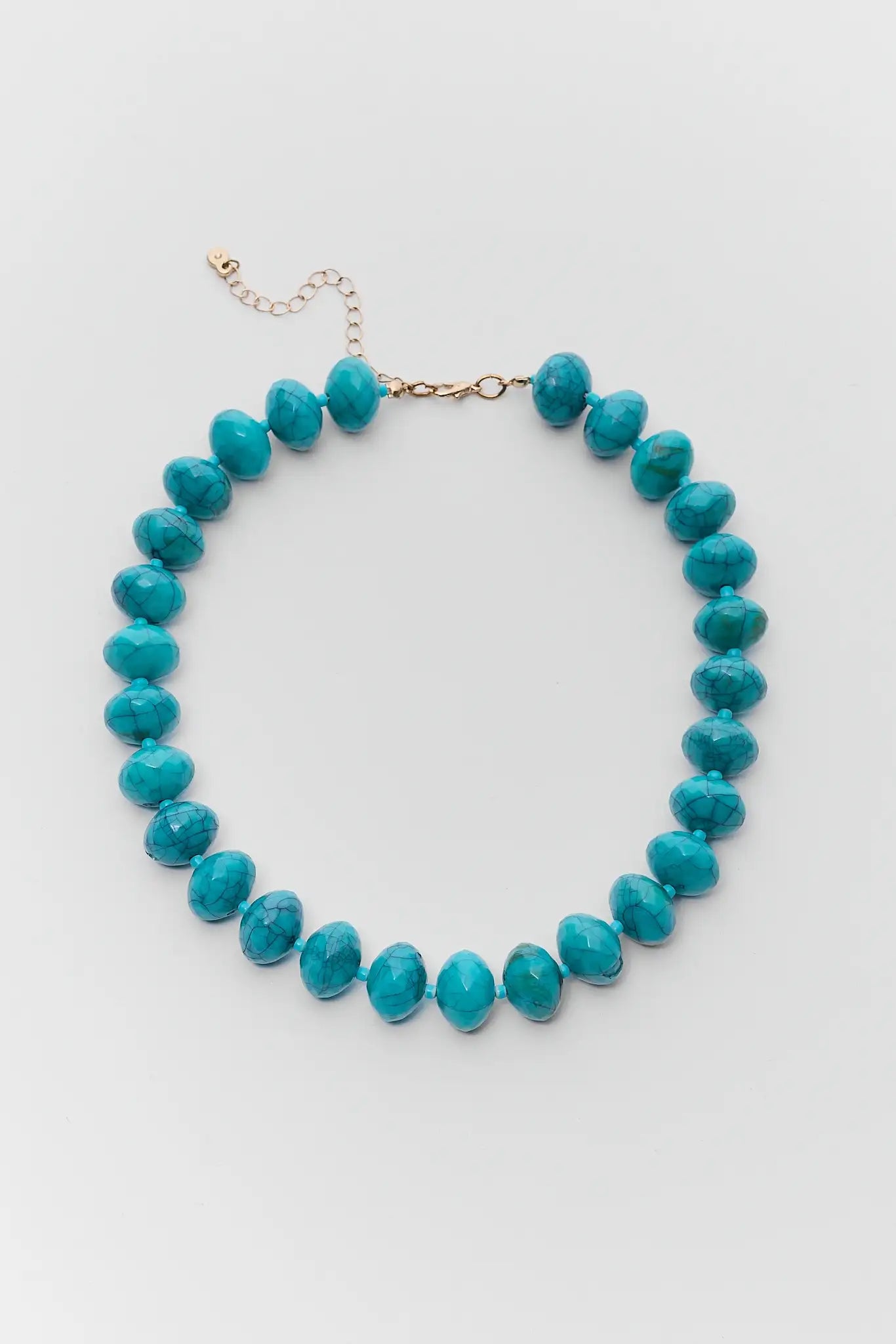 Turquoise Oversized Beaded Necklace