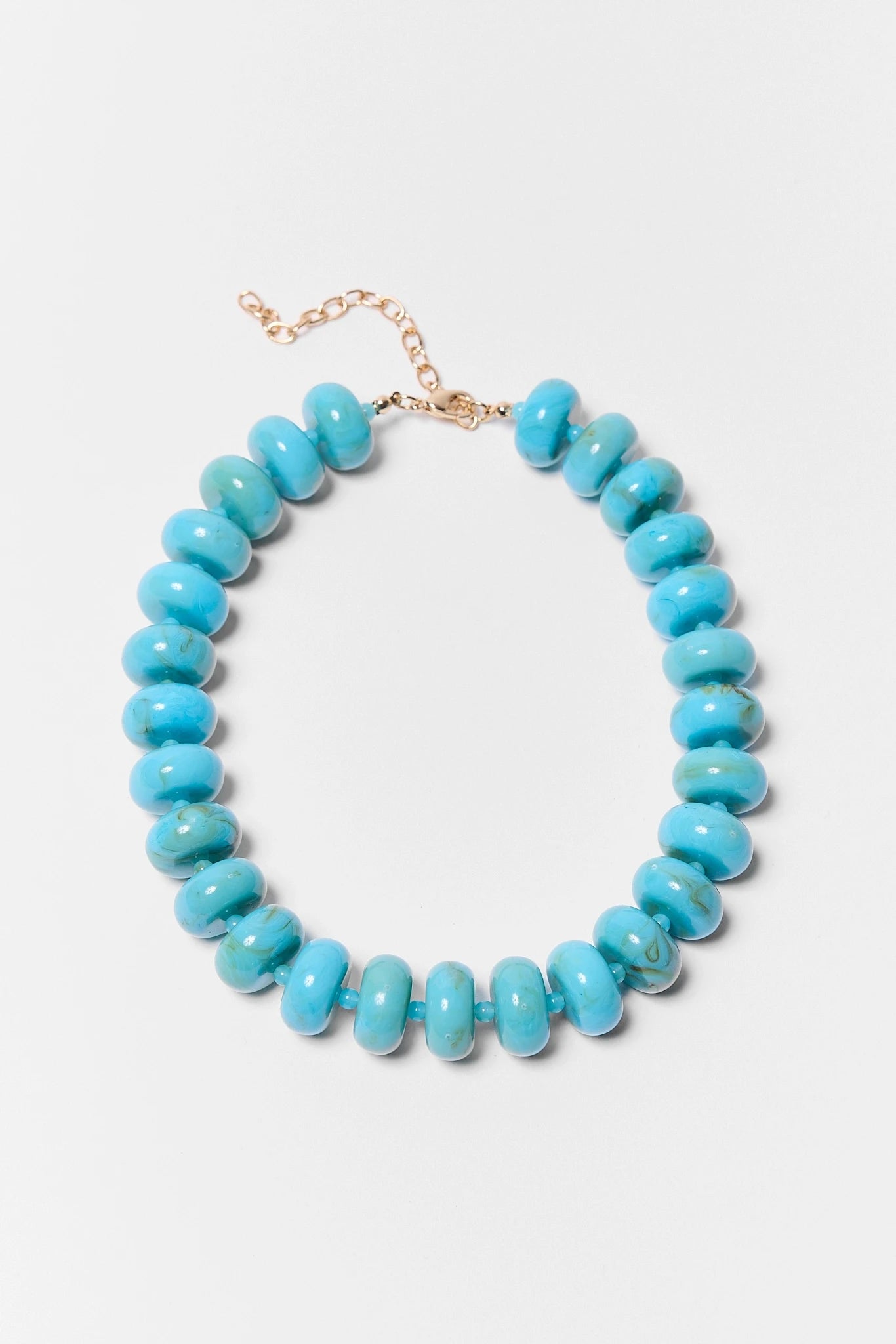 Turquoise Oversized Beaded Necklace