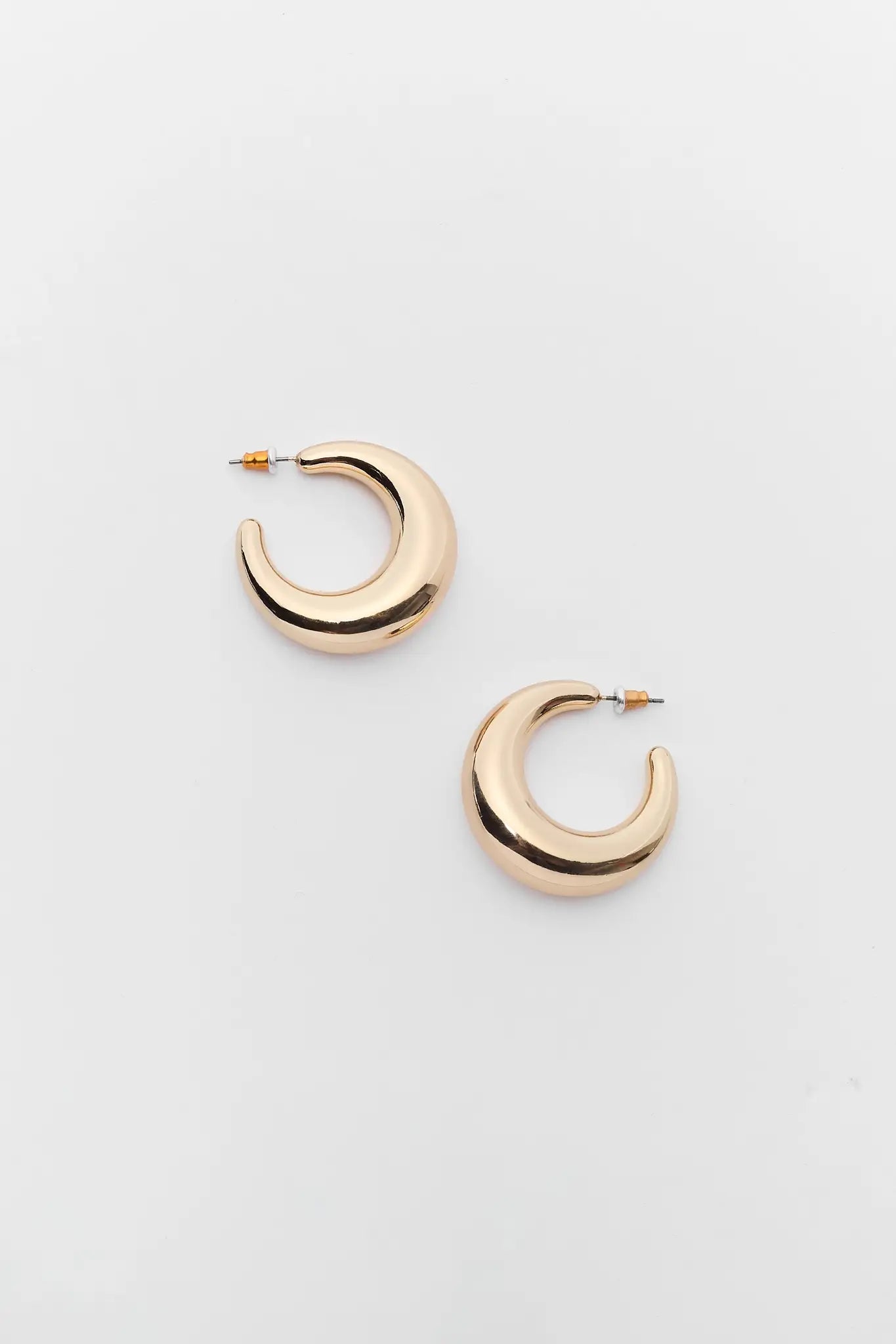 Gold Chunky Hoop Earrings