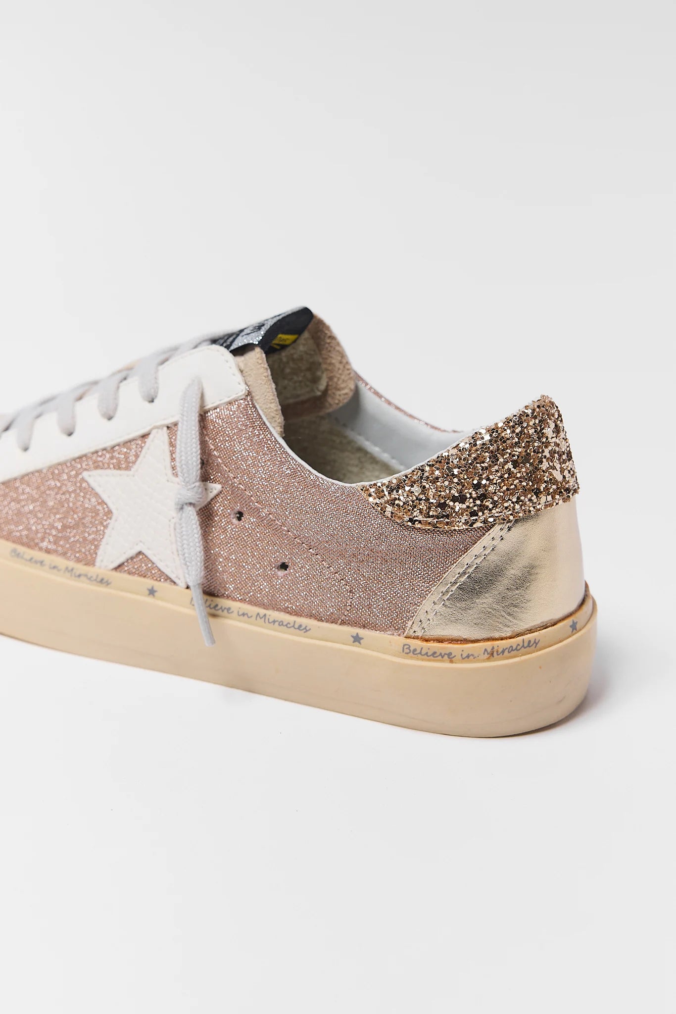 Champagne Glitter Star Sneakers