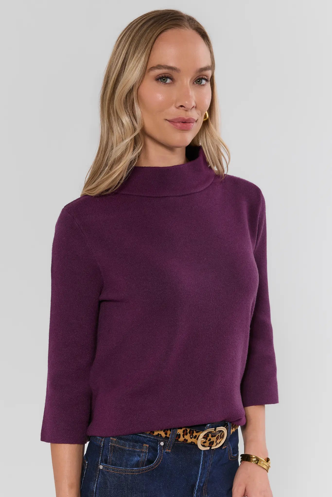Jackie Plum Knit Sweater