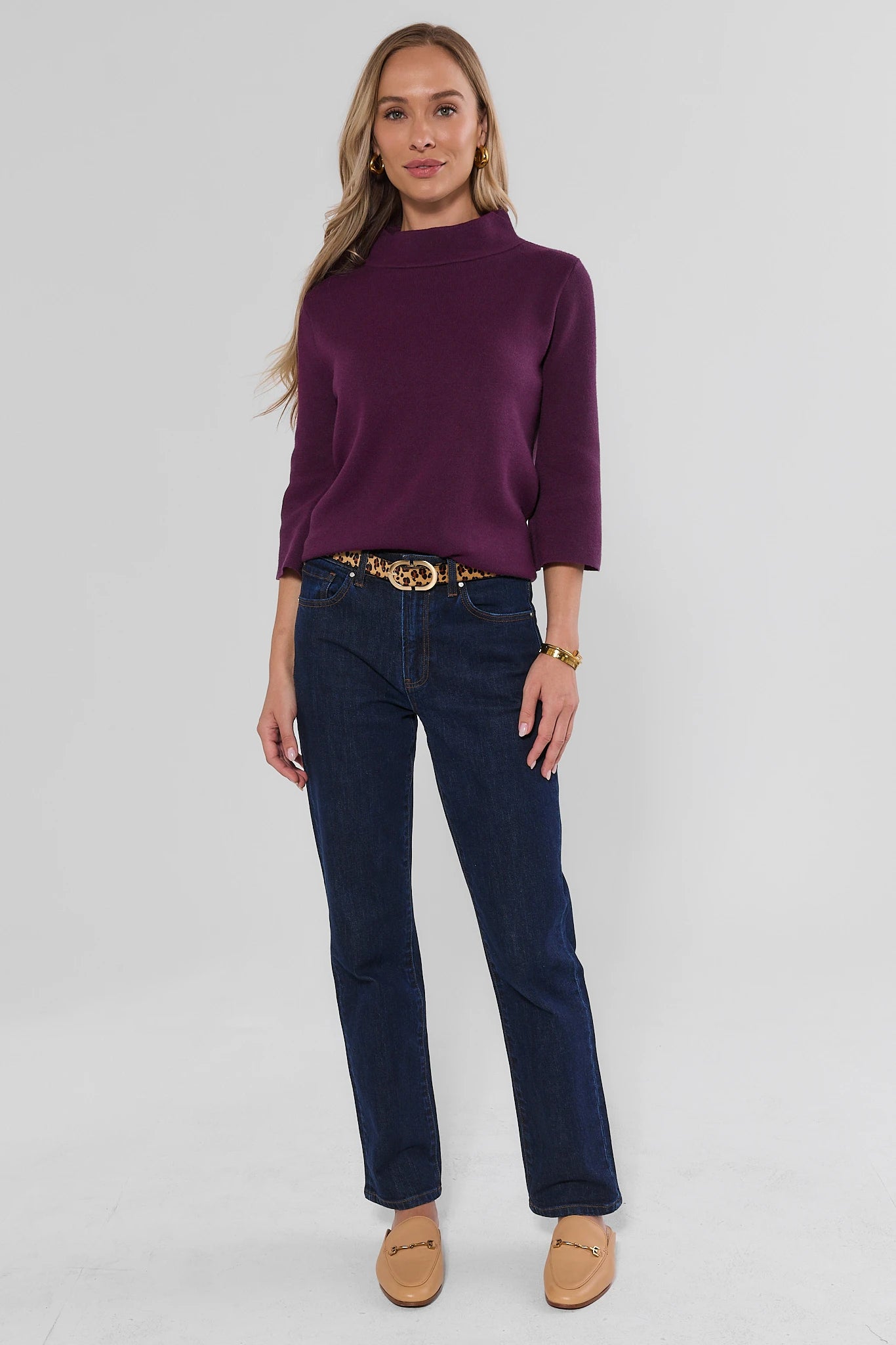Jackie Plum Knit Sweater