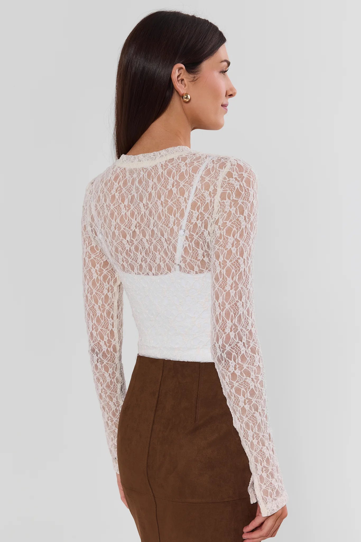 Grayson Cream Lace Top