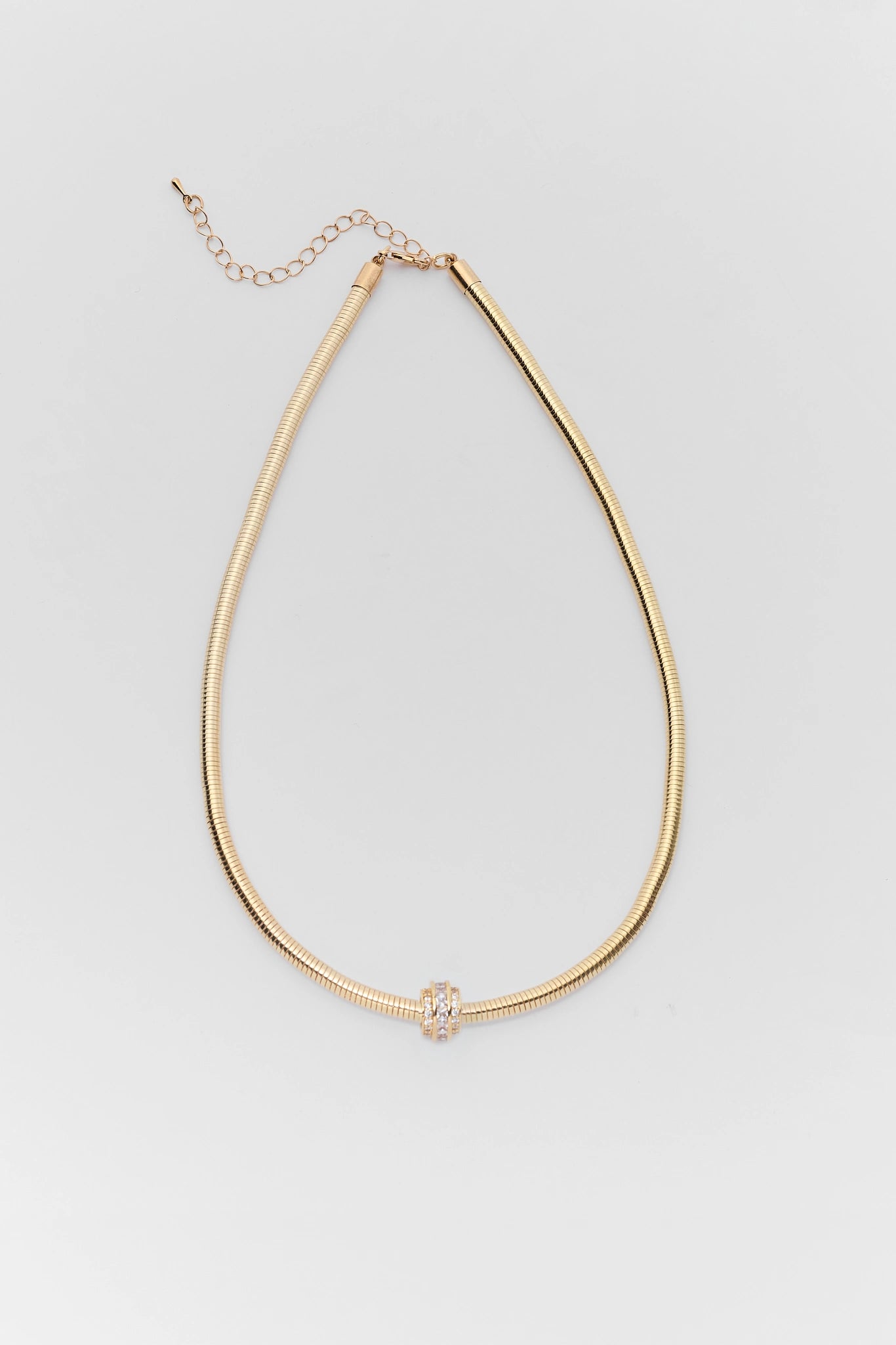 Gold Charm Snake Chain Necklace