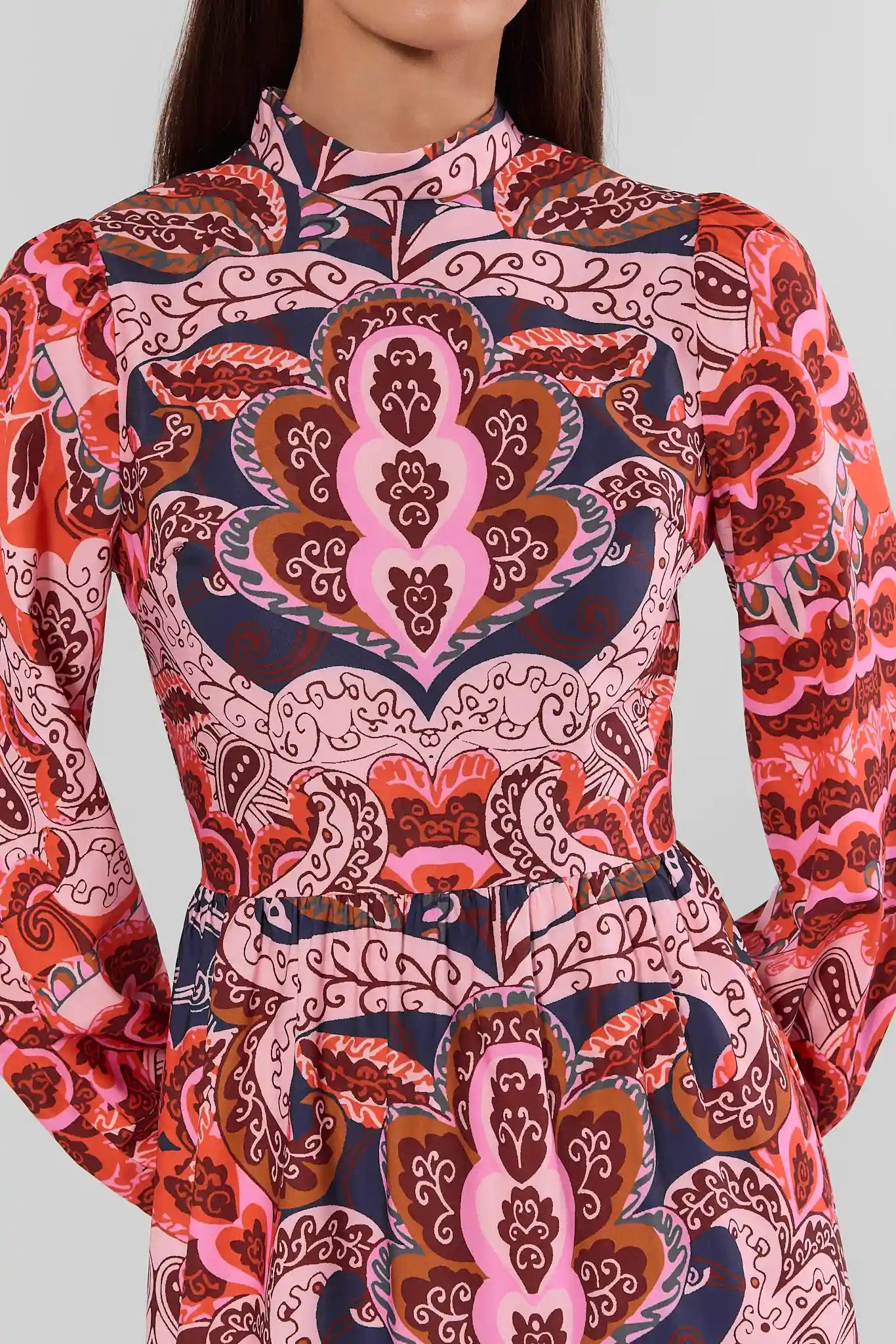 Amber Pink Printed Maxi Dress
