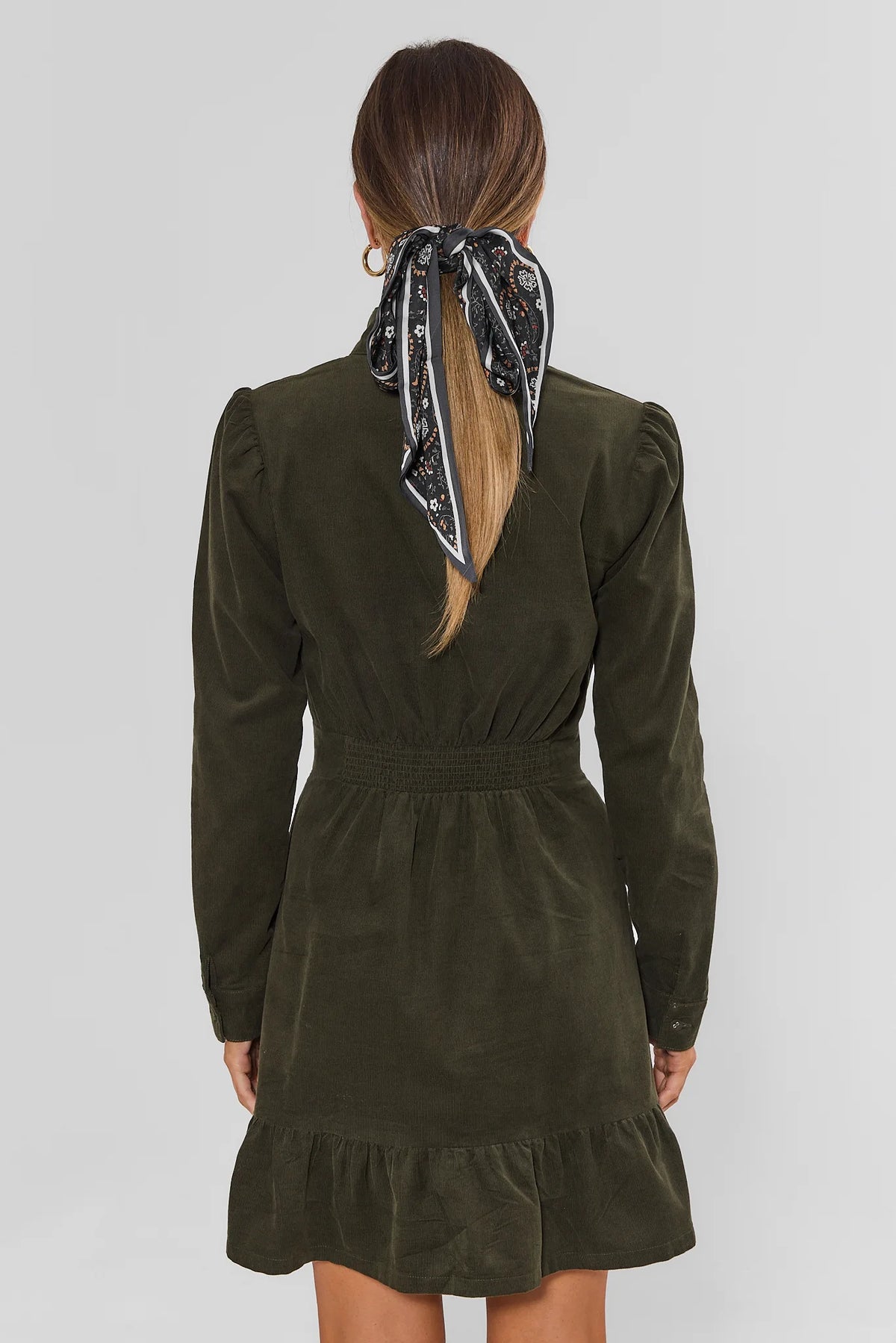 olive green corduroy dress Elizabeth Short Dresses Green Tiered Maxi neckline: strapless Hang Or Line Dry Set Options:Set #2 (6 knobs)