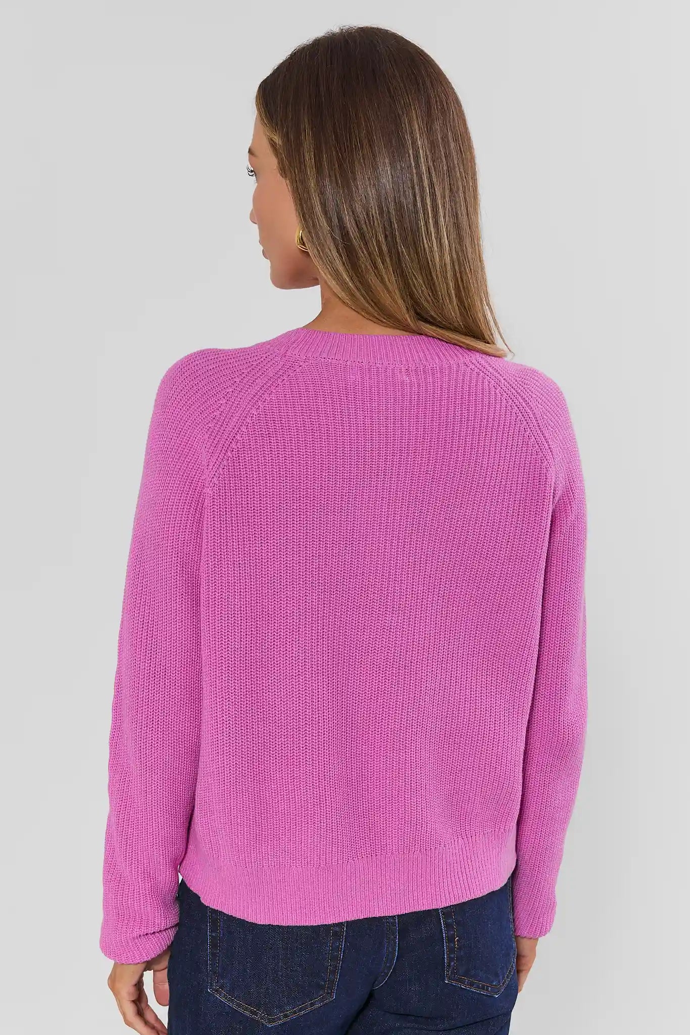 Pink Rib Knit Sweater